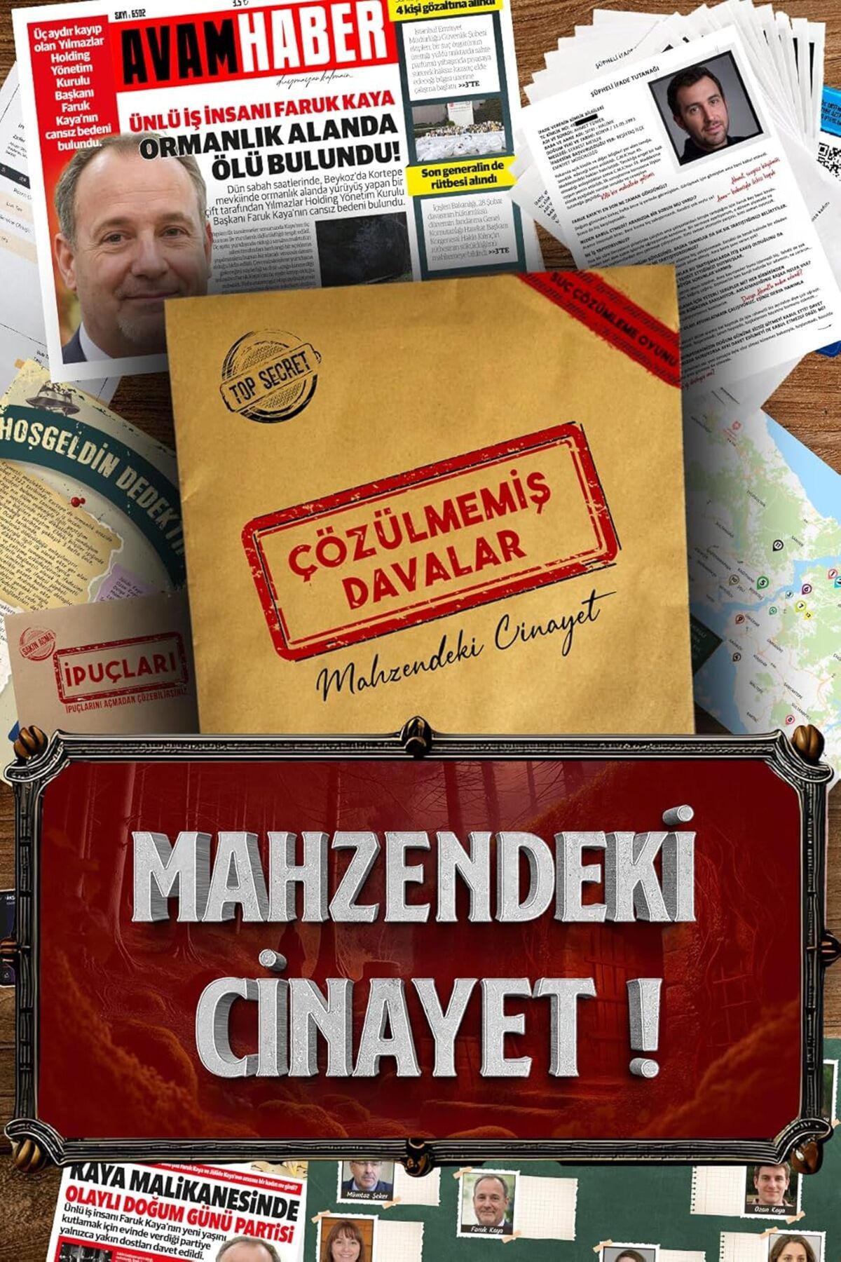 STOREMAX htpshopmx Davalar Dedektiflik Suç Çözümleme Oyunu Faruk Kaya Dosyası - Gizem Bulmaca Cinayet Ç