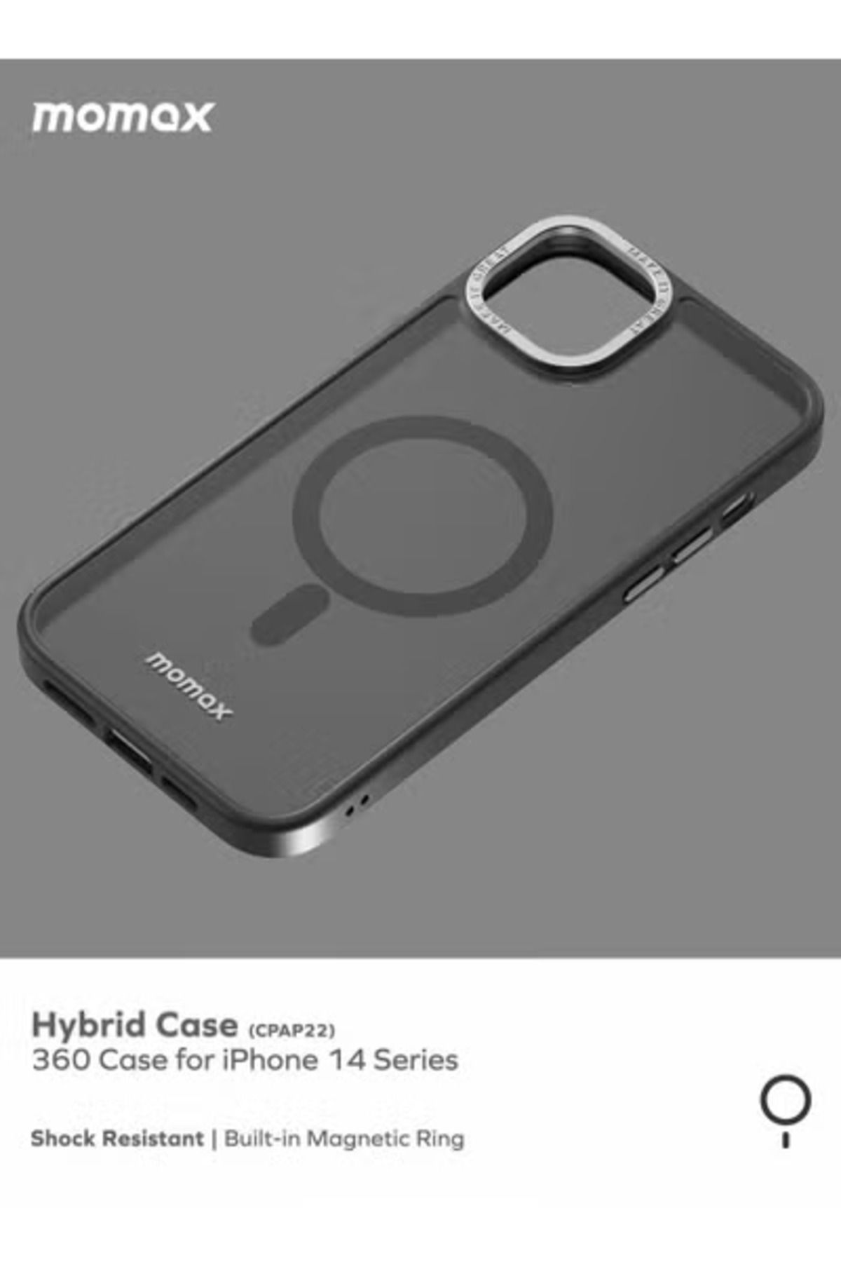 Momax-Hybrid iPhone 14 Plus Case Cover with MagSafe - Black 3