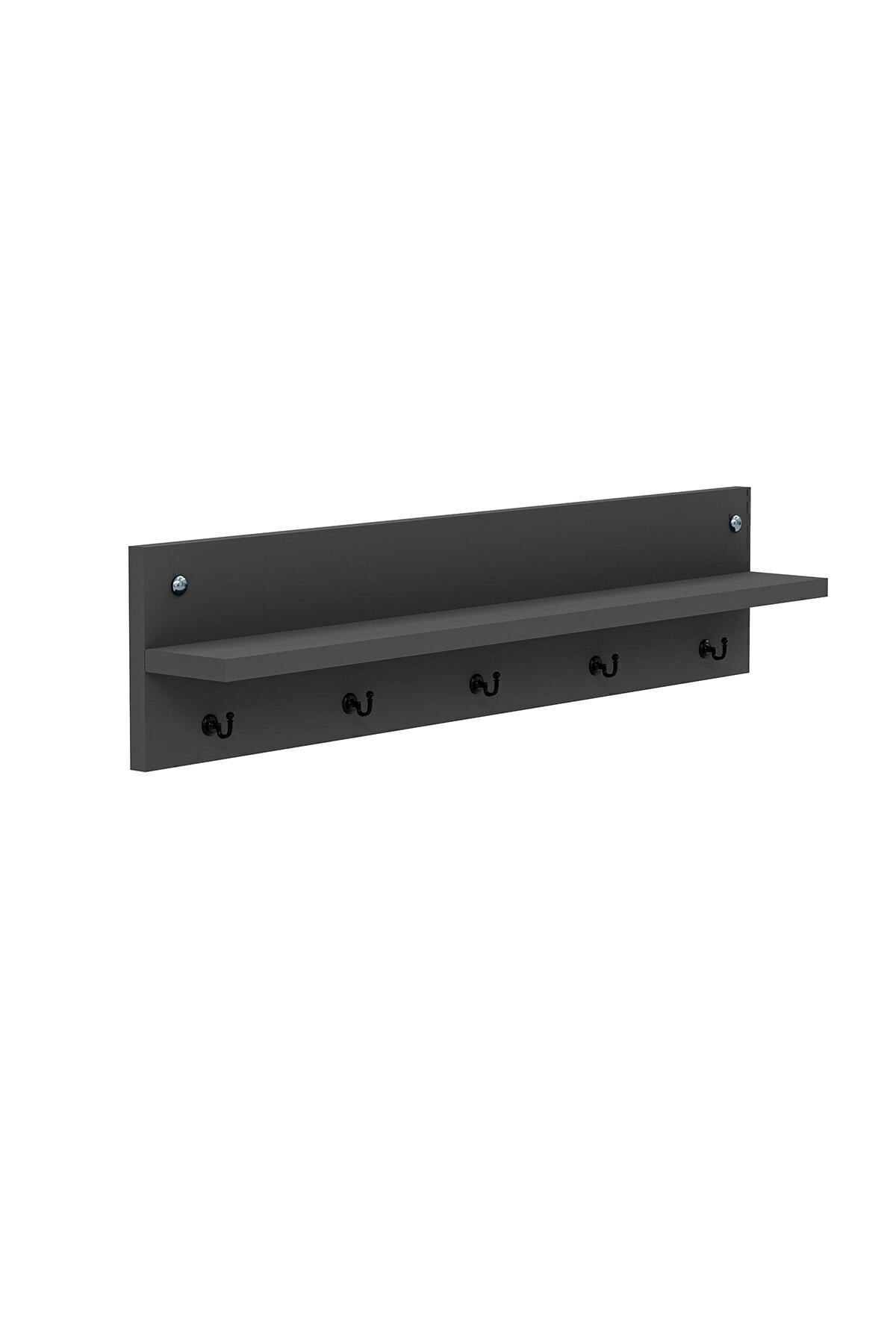interGO-Modern Wall -Mounted Coat Rack with Shelf and Hooks - Entryway Organizer 5
