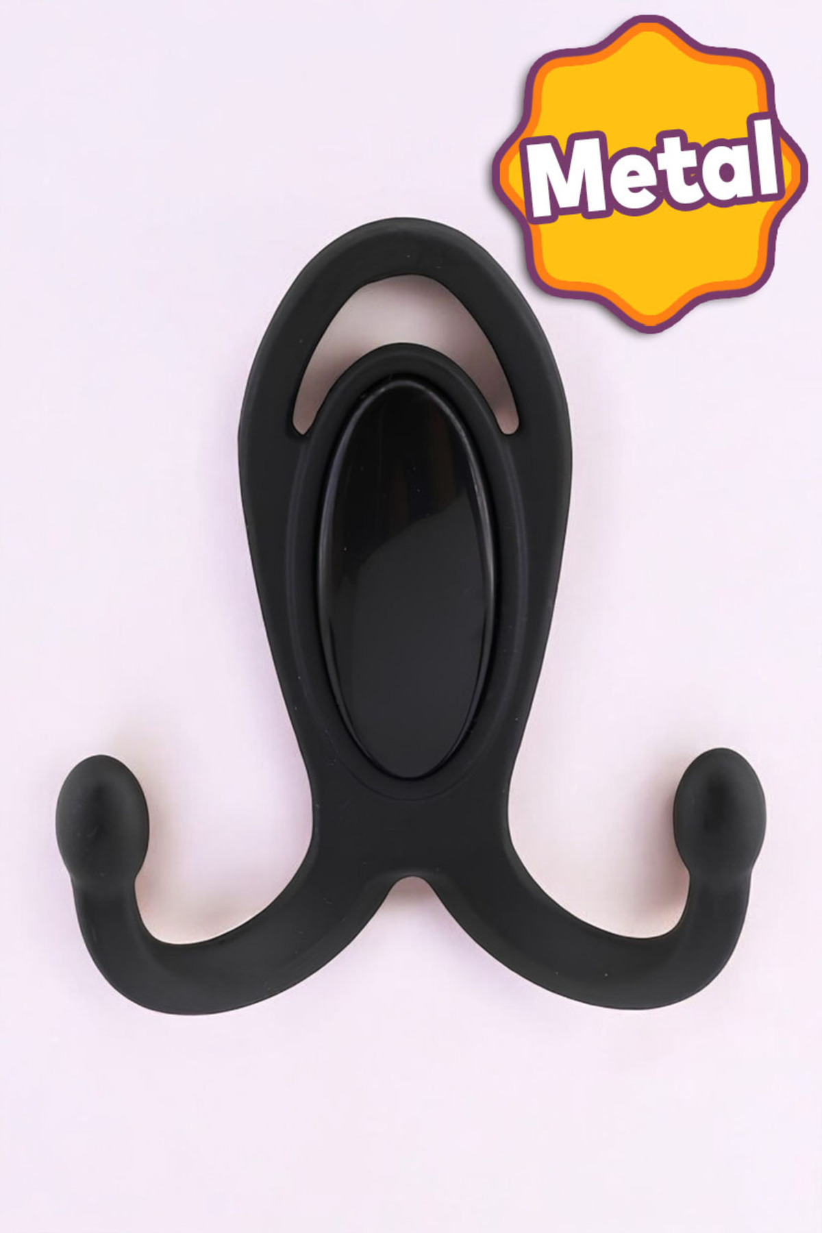 Space Hanger Cloakroom Wall Hanger Metal Wardrobe Clothes Hanger Matte Black Black Cover