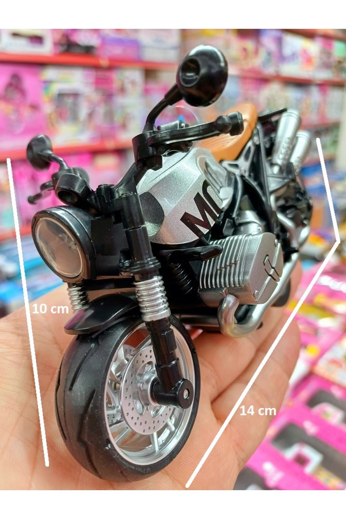 OYUNCAKSAHİLİ Çekbırak Harley Tarz Diecast Metal Plst 14x10cm