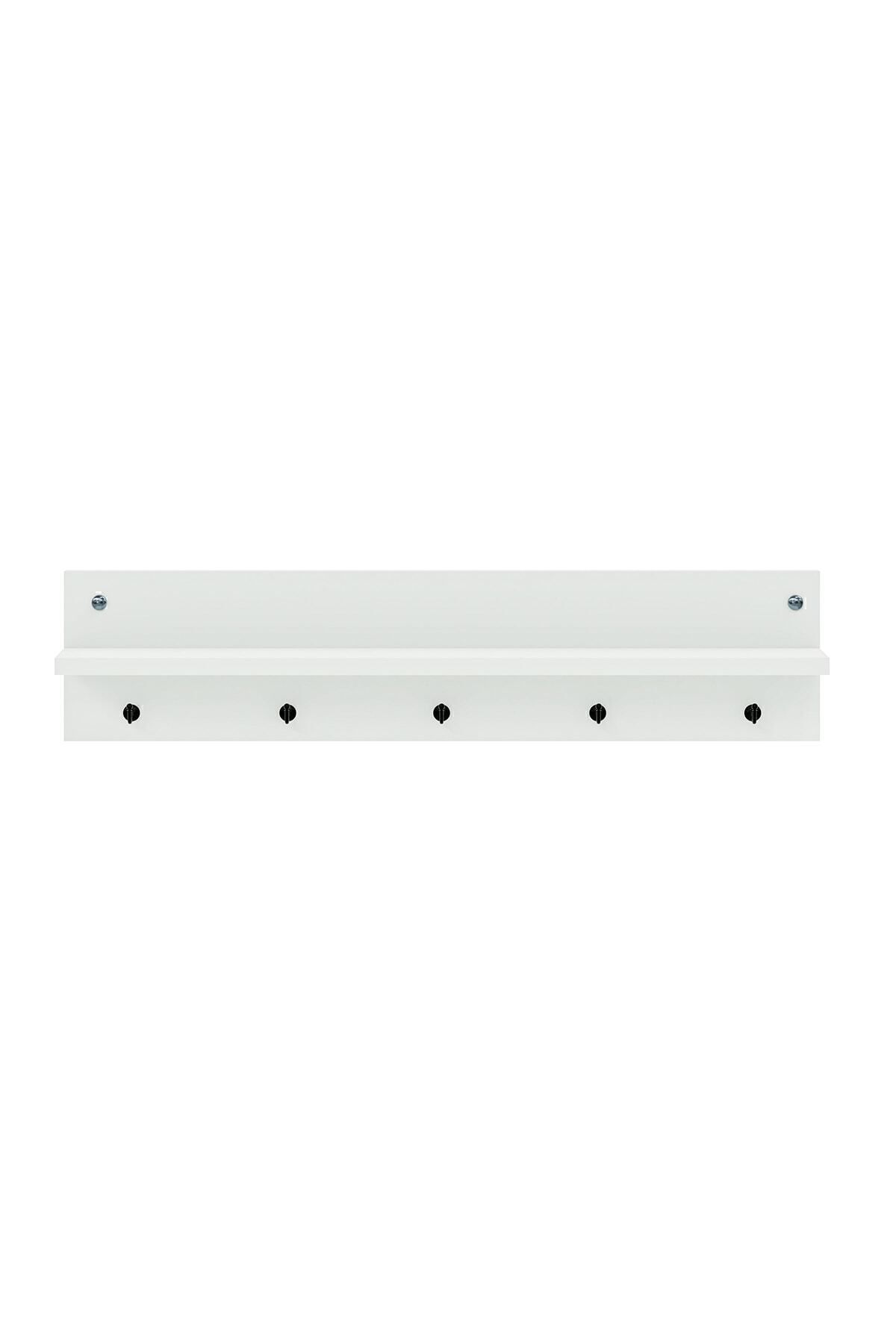 interGO-Modern Wall -Mounted Coat Rack with Shelf and Hooks - Entryway Organizer 6