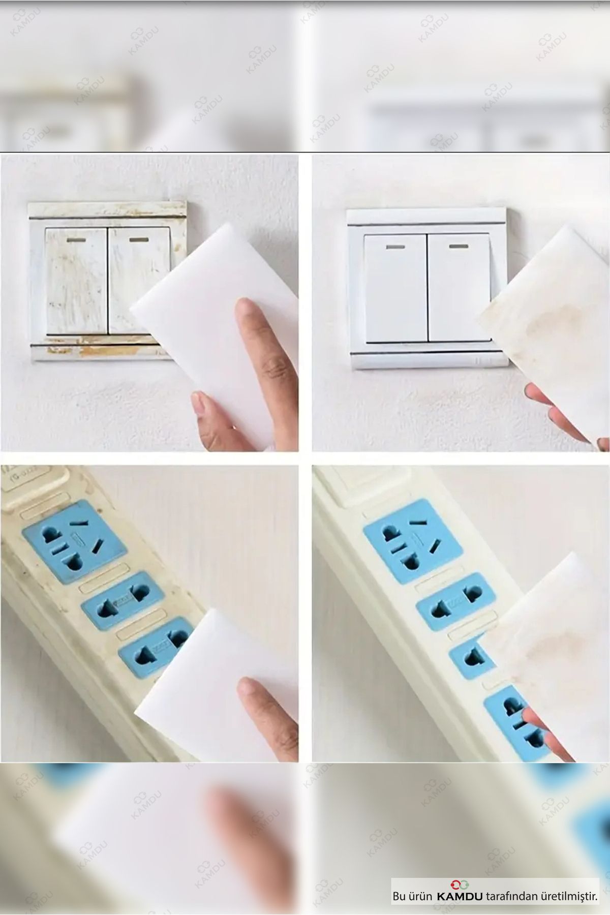 embays collection-5 Pieces of Melamine, Scratch Remover, Wall Cleaning, Eraser and Magic Sponge 3