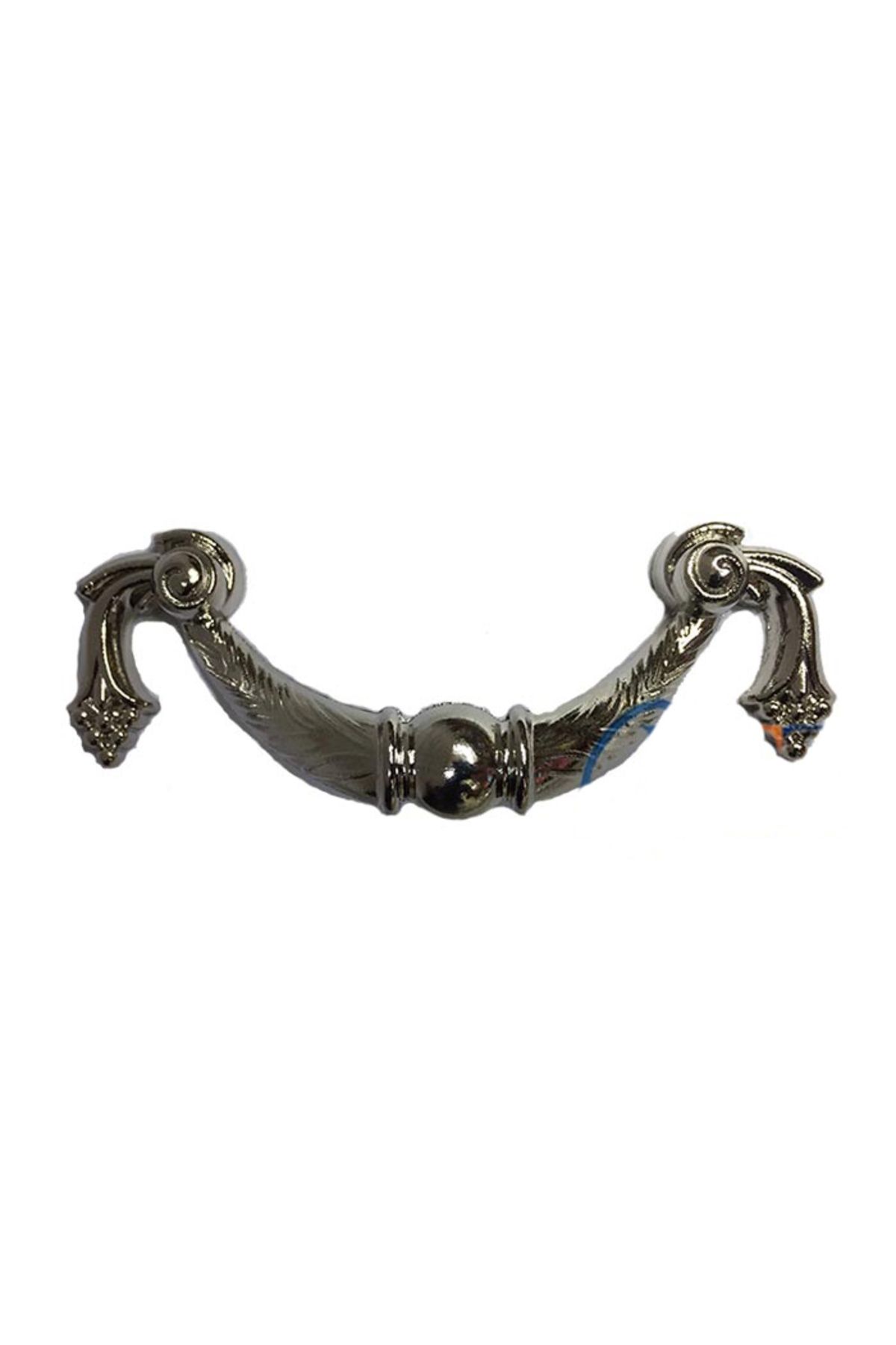 karadağsb Dekoratif Zamak Üzümlü Kulp - 64Mm, Nikel, 100 Adet