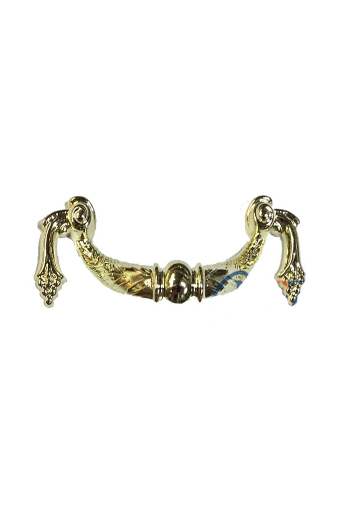 SAVA HOME COLLECTİON Dekoratif Zamak Üzümlü Kulp - 64mm, Sarı, 100 Adet