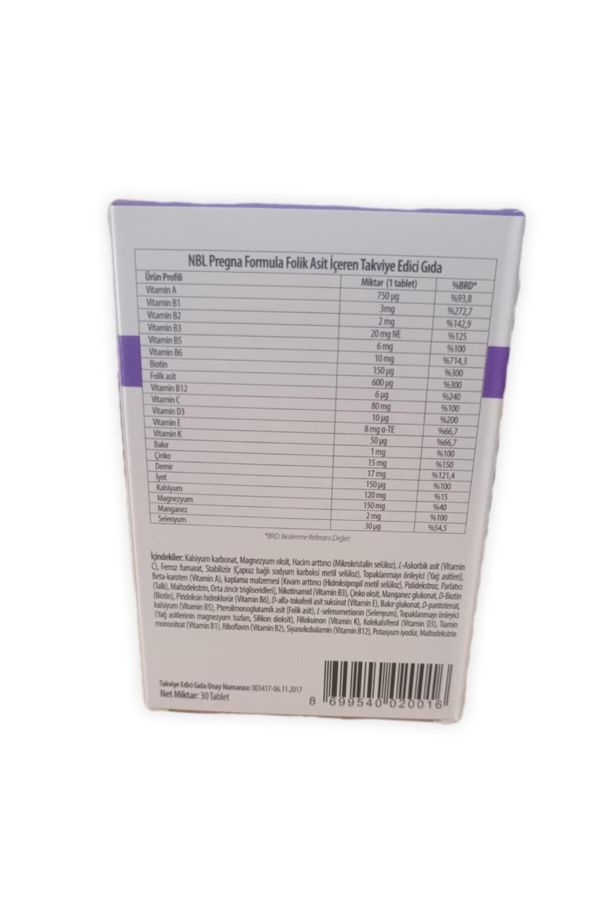 NBL-Pregna Formula 30 Tablet 3