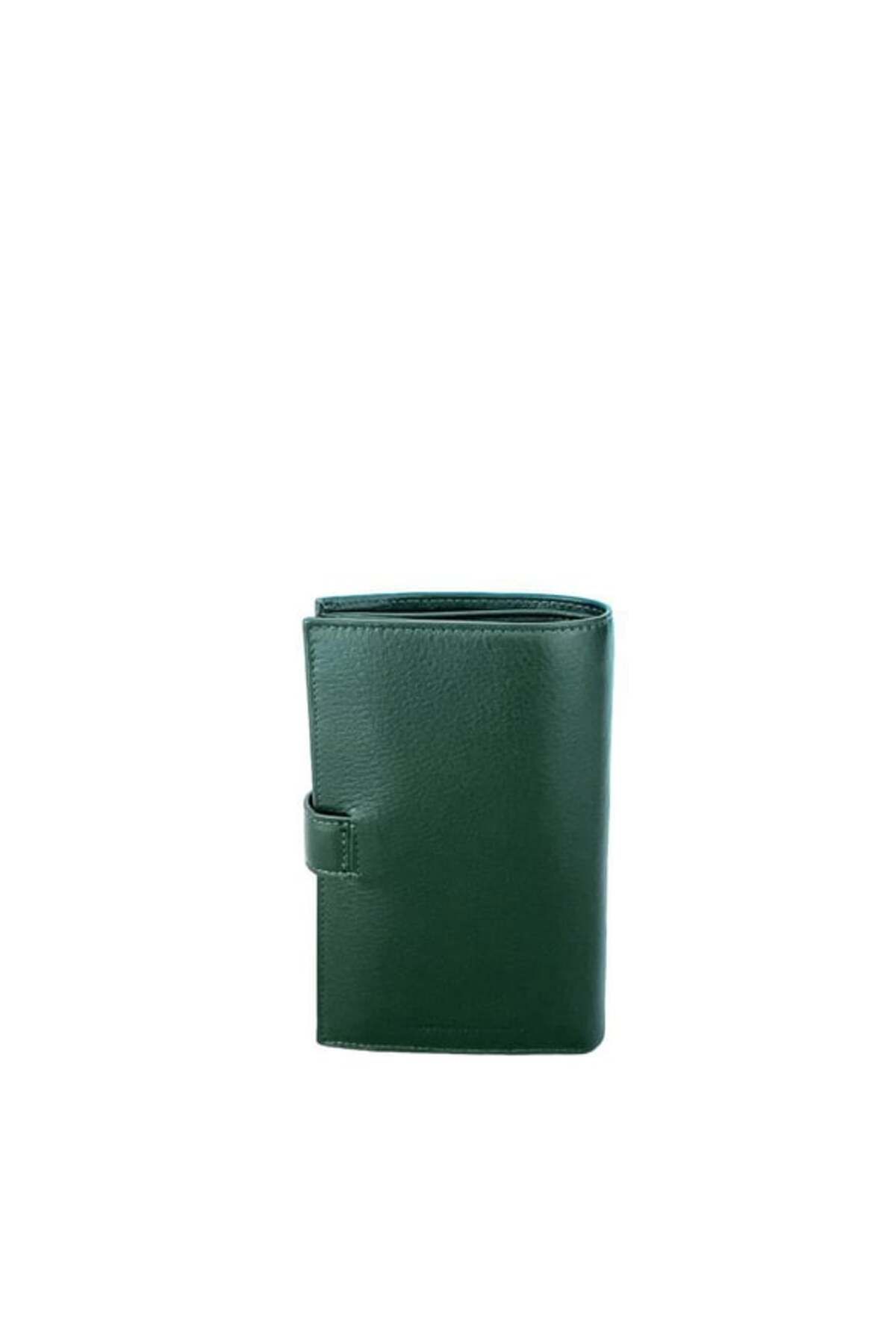 کیف پورتفولیو و کلچ مردانه زنانه پول یونیسکس سبز 3106 Grande