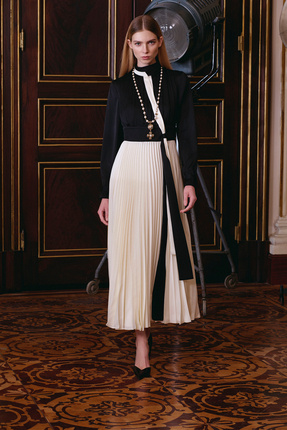 MERCI MS FANCY Pileli Etek Detaylı Uzun Kollu Elbise