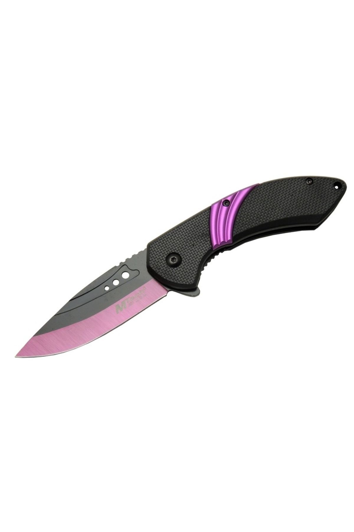 karadağsb 4211 Mor Kamp Çakı 20Cm- Yarı Otomatik, Oluklu