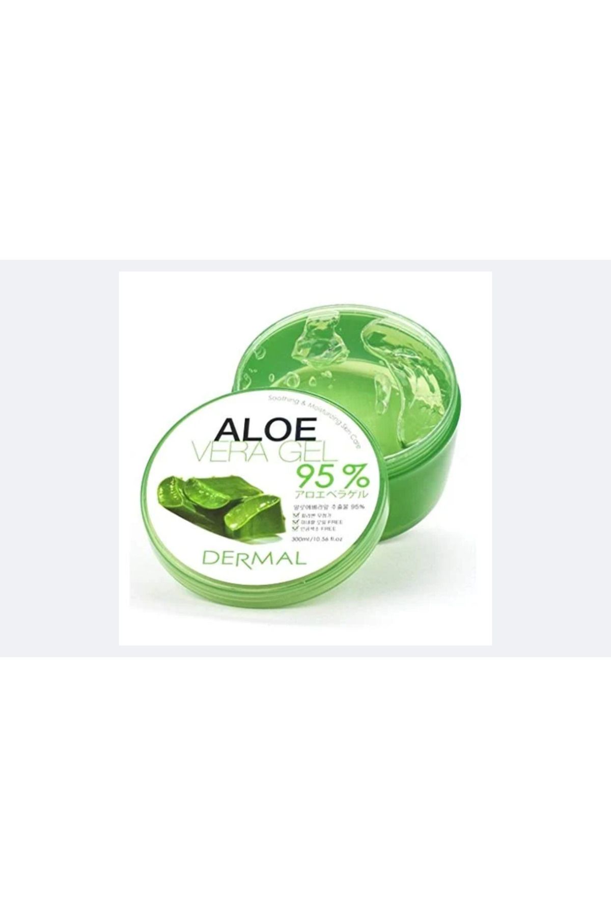 Dermal-Aloe Vera Gel - 98% Moisturizing Hair and Body Serum 300 ml and 30 ml 2