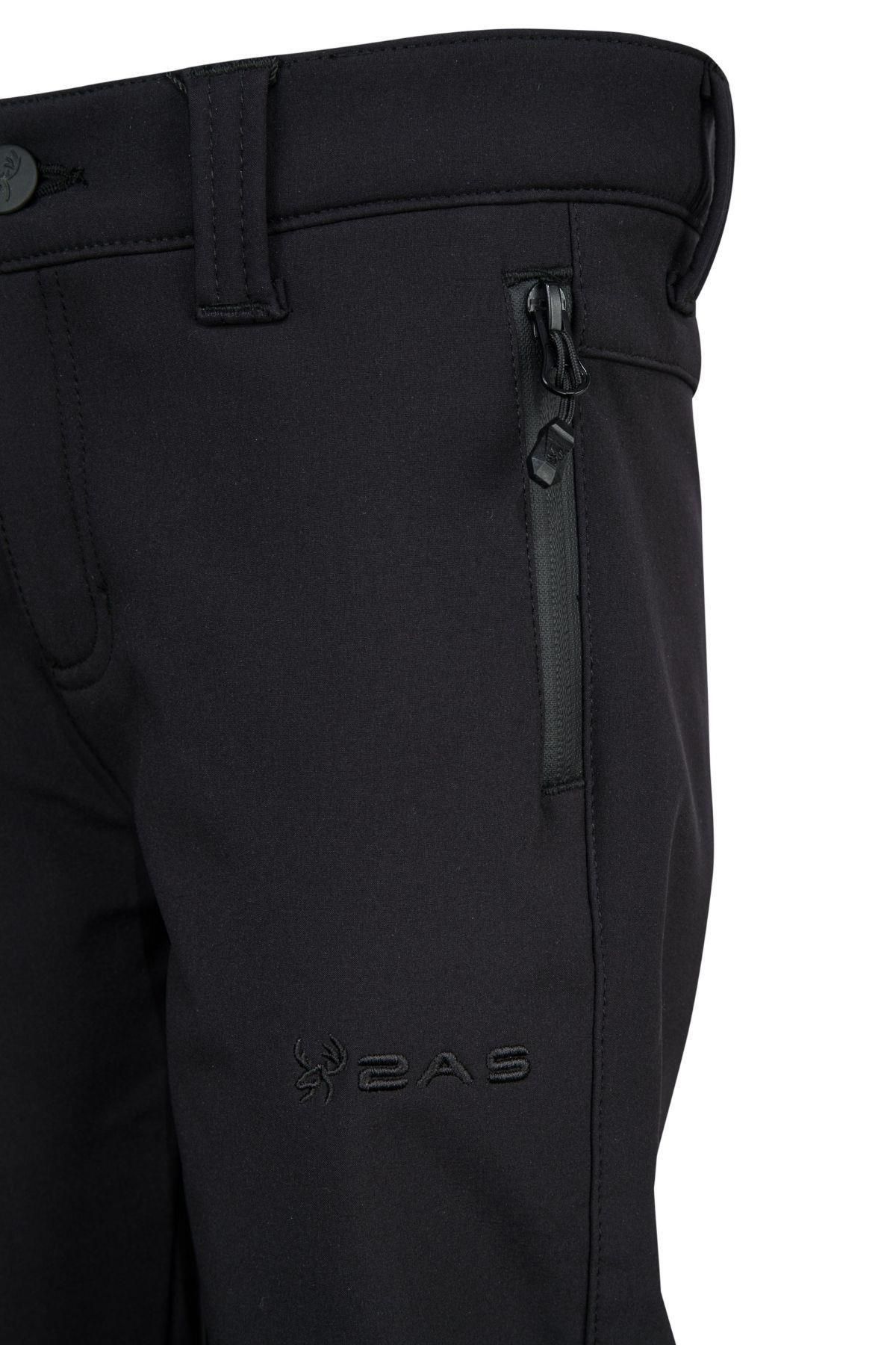 2AS-Sand Softshell Children's Pants Black 3