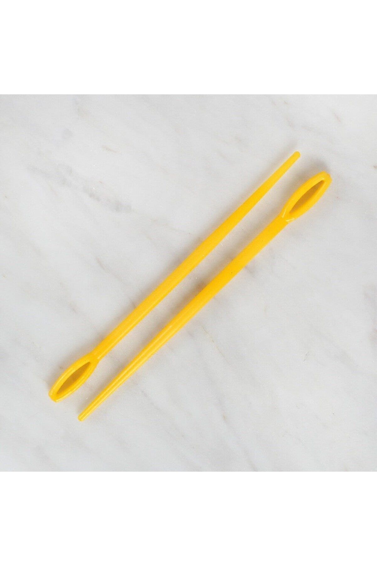 BirdoluSepet Loren 2 li Plastik Sarı Yün İğnesi