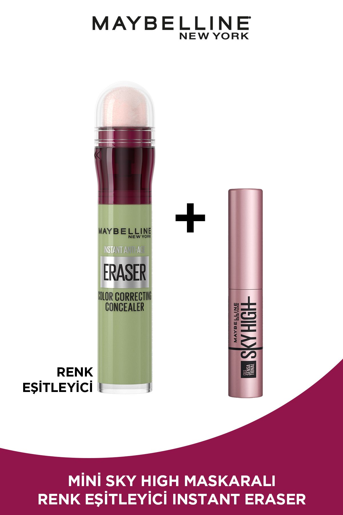 Instant Anti Age Eraser Renk Eşitleyici Kapatıcı & Mini Sky High Maskara