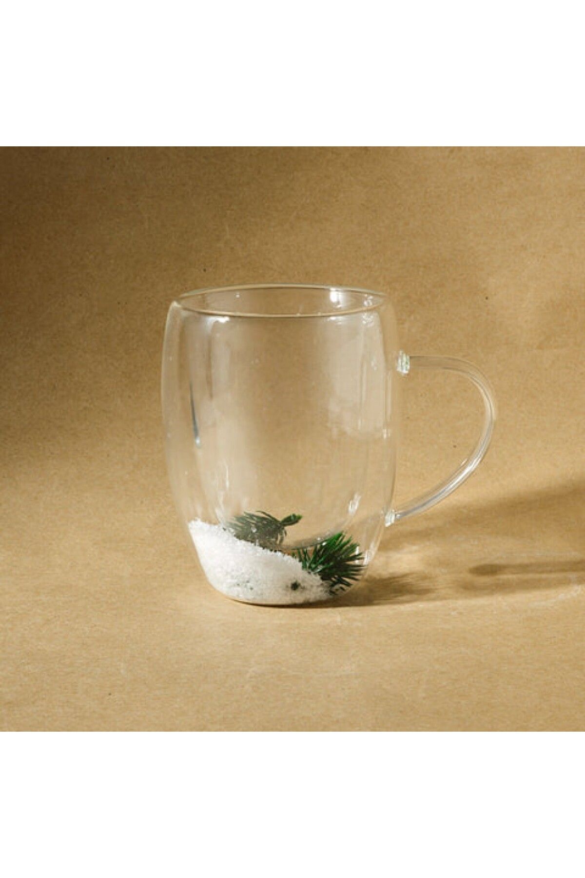 Karaca-New Year Christmas Snowy Handle Borosilicate Mug, 340ML, Multi 1