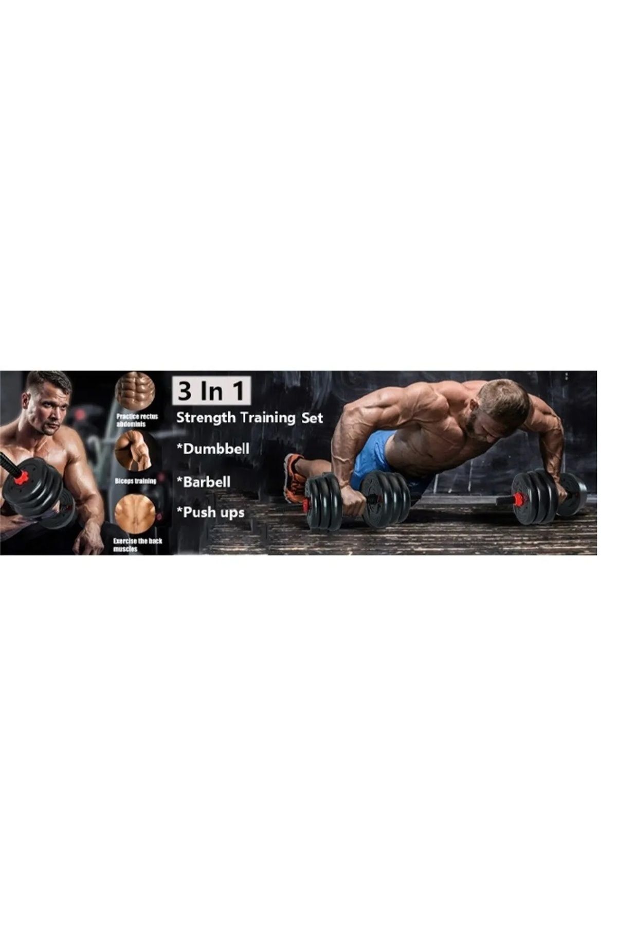 Fitness World-مجموعة دمبل بأوزان قابلة للتعديل 30 كجم 2
