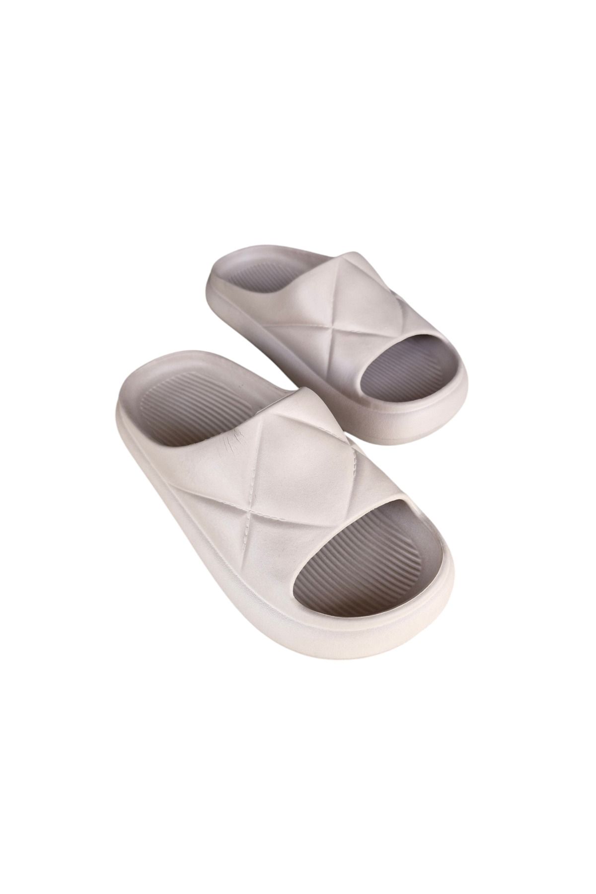 AkınalBella-Women's Light Sole Yezy Slide Patterned Beach Pool Daily Slippers 2