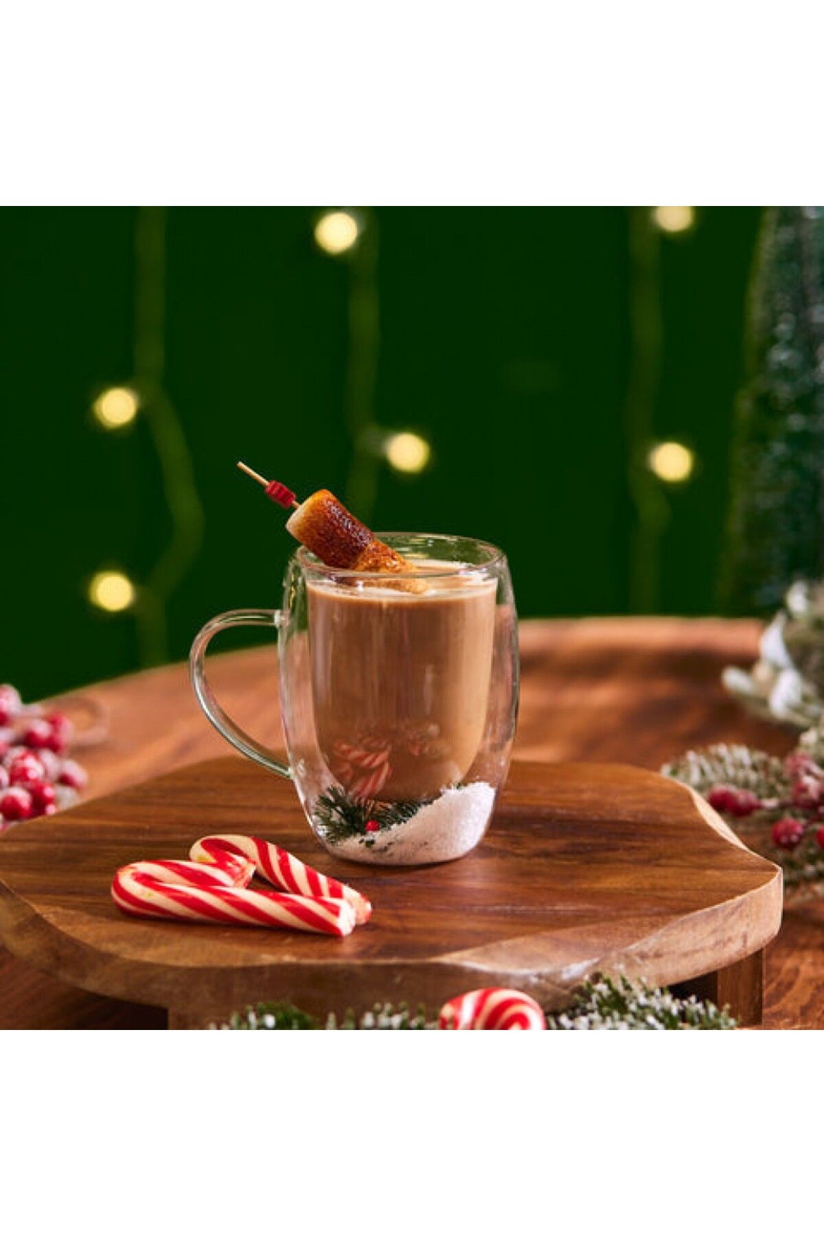 Karaca-New Year Christmas Snowy Handle Borosilicate Mug, 340ML, Multi 3