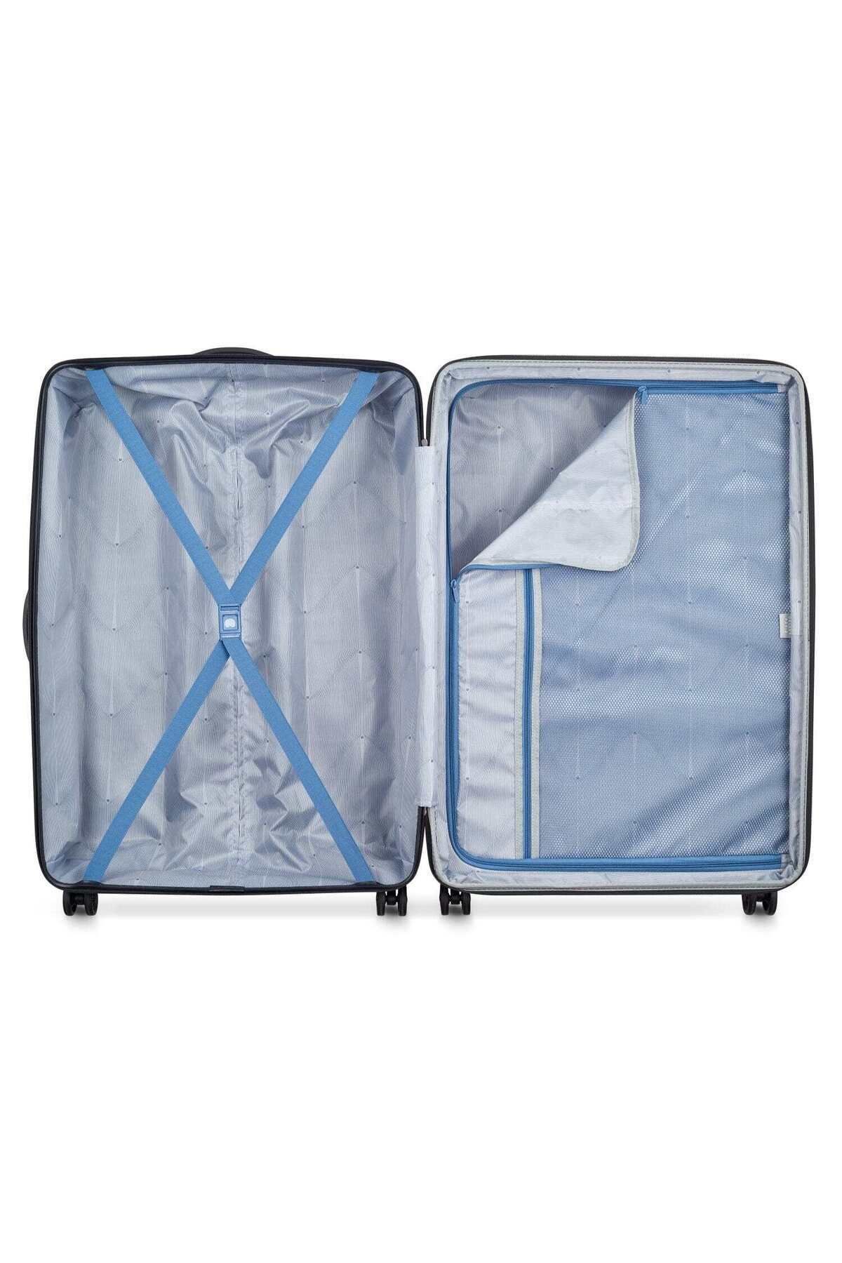 Delsey-Tiphanie 82cm Hardcase Expandable 4 Double Wheel Check-in Lugggae Trolley Aqua 3