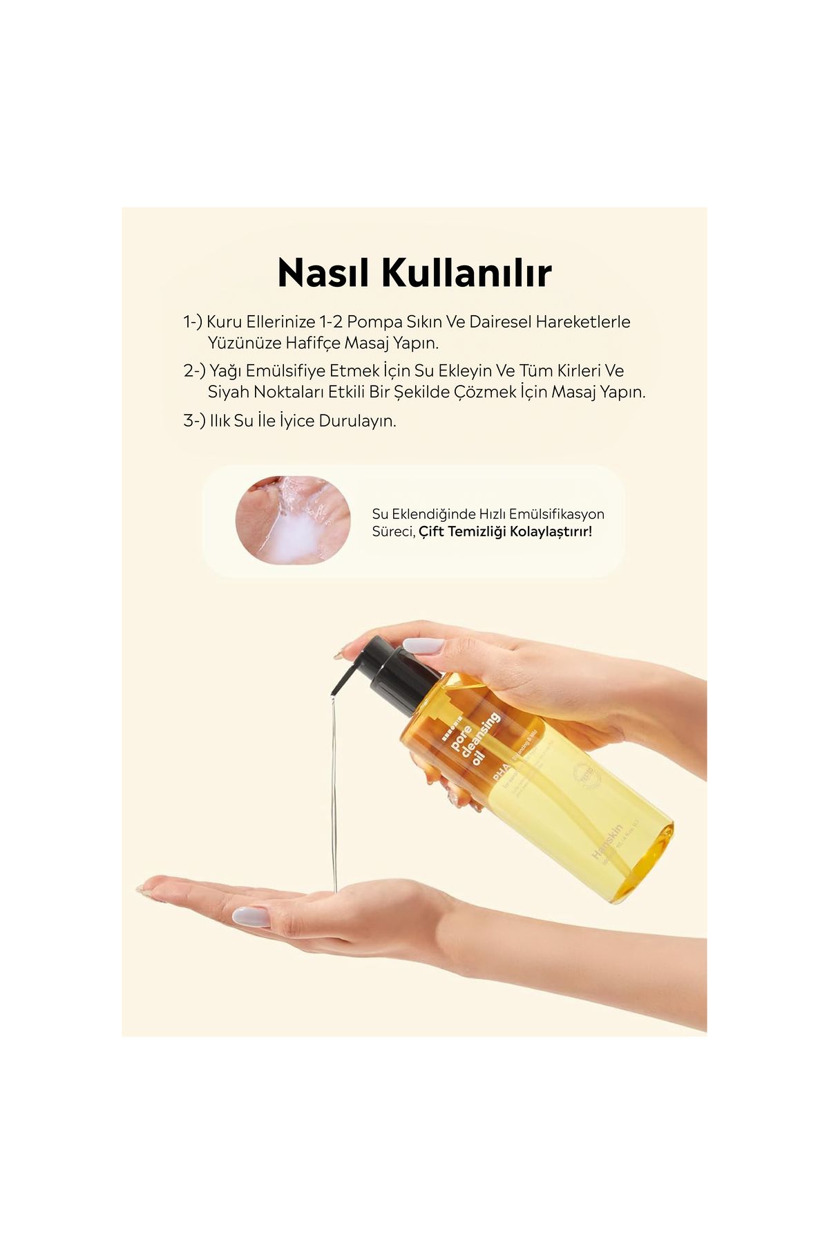 Hanskin-Pore Cleansing Oil Pha-Sensitive and Non-Tolerant Skin/Pore and Make-up Cleansing Oil[300ml] 4