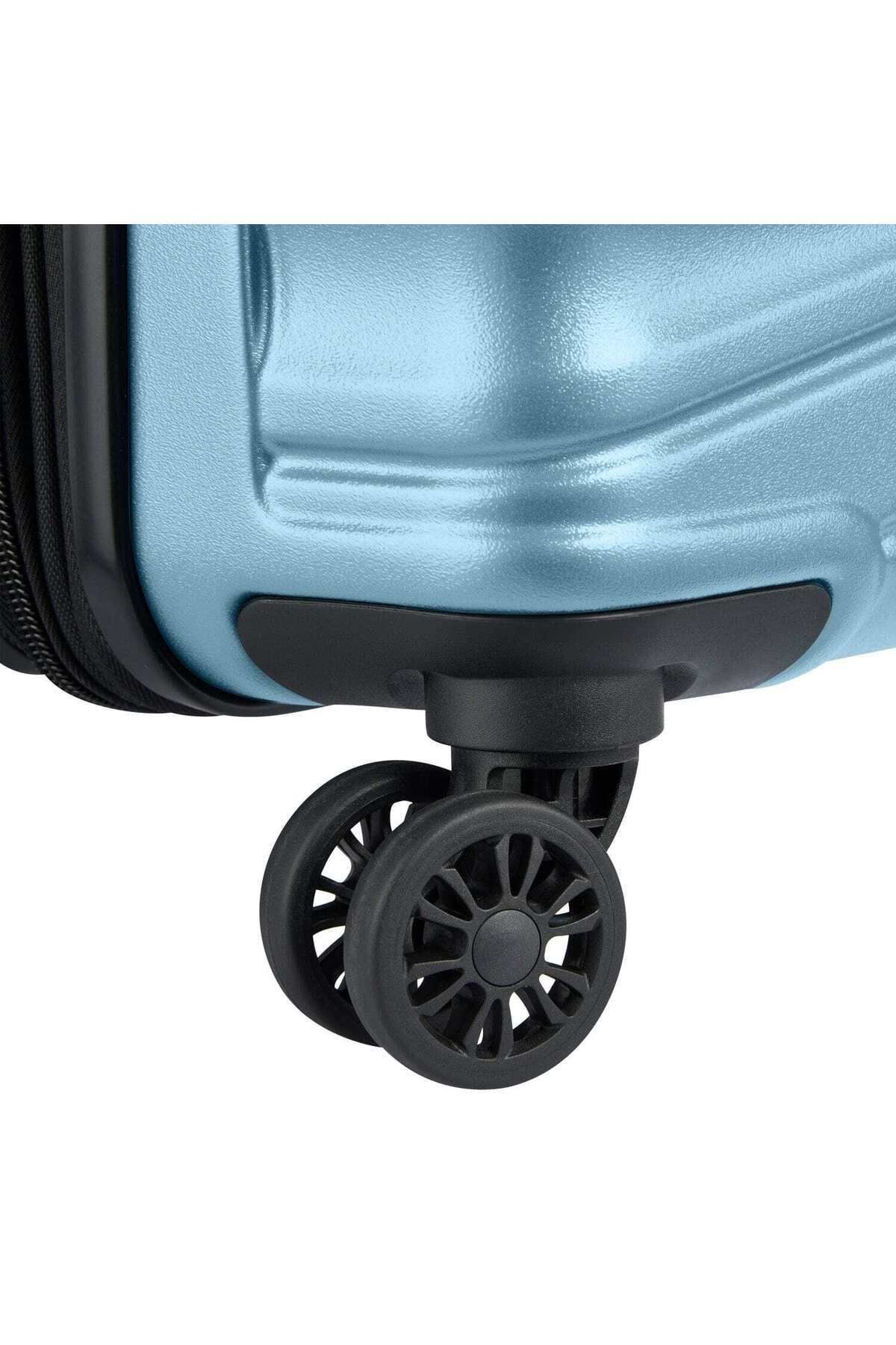 Delsey-Tiphanie 82cm Hardcase Expandable 4 Double Wheel Check-in Lugggae Trolley Aqua 8
