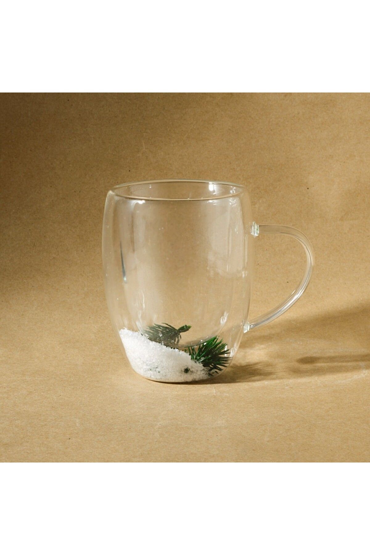 Karaca-New Year Christmas Snowy Handle Borosilicate Mug, 340ML, Multi 8