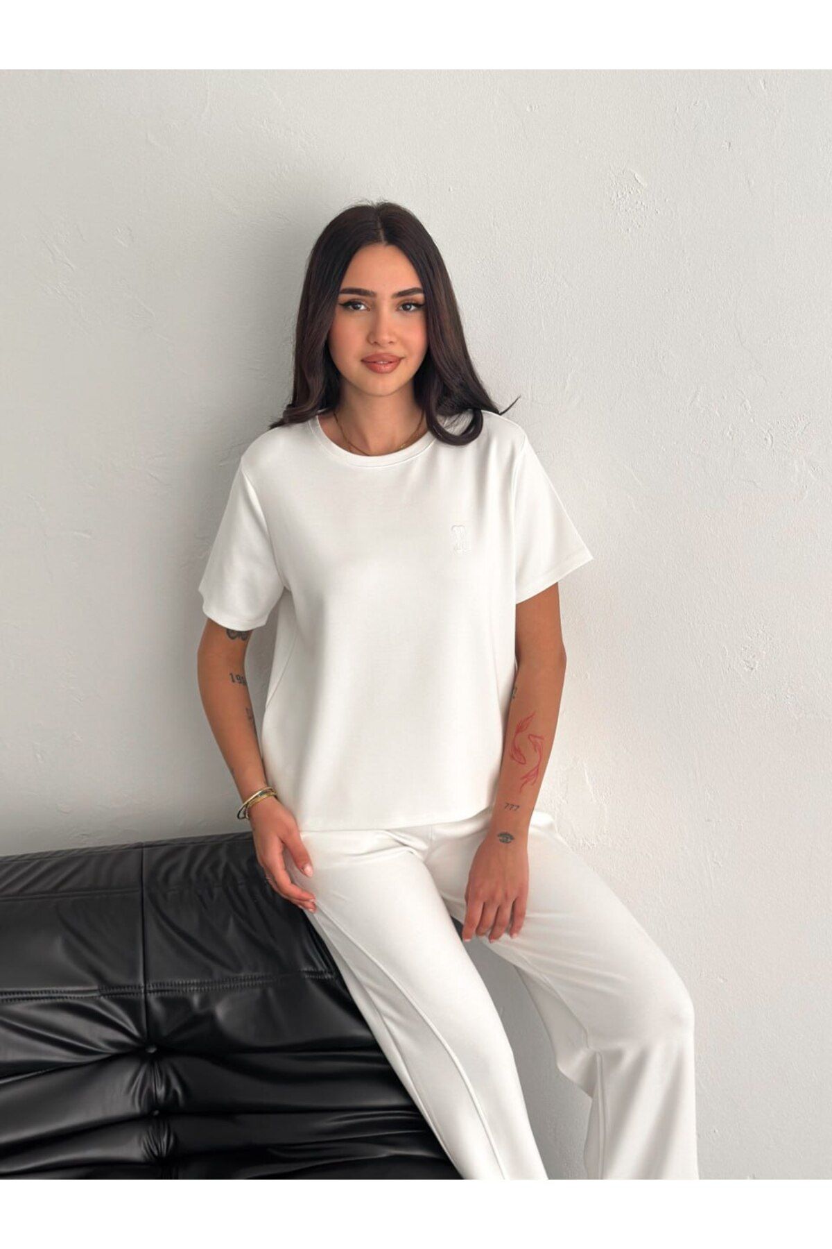 winmoda-Lightweight Baggy Daily Set / Recovery Rain Style Bottom and Short Sleeve Top 5