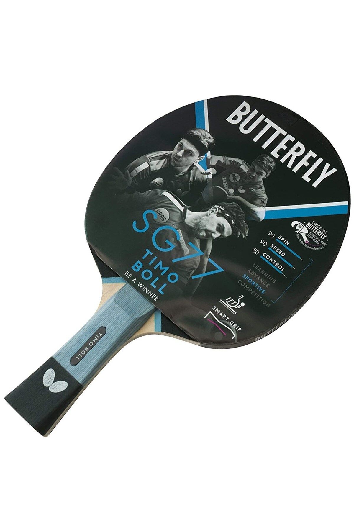 راکت پینگ پنگ آبی تنیس روی میز SG77 85027S BUTTERFLY