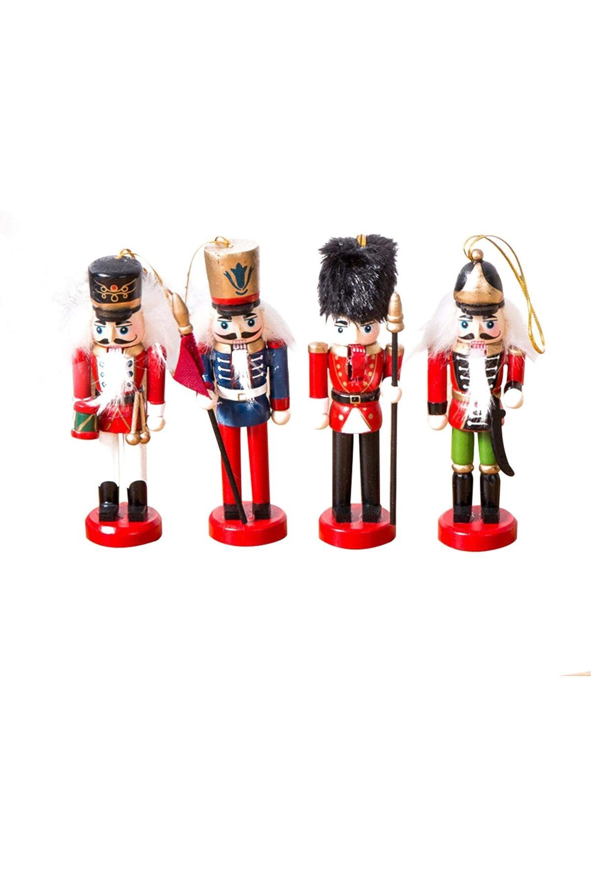 karadağsb Kurşun Asker Ahşap Dekoratif Eşya 13 Cm 4 Lü Set