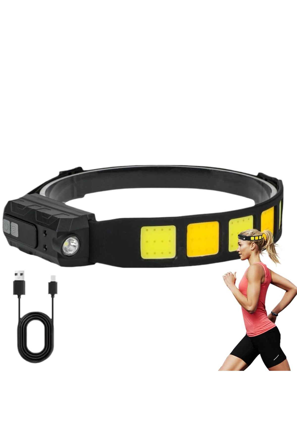 karadağsb Sensörlü Cob Xpg Led Kafa Lambası Wt-066