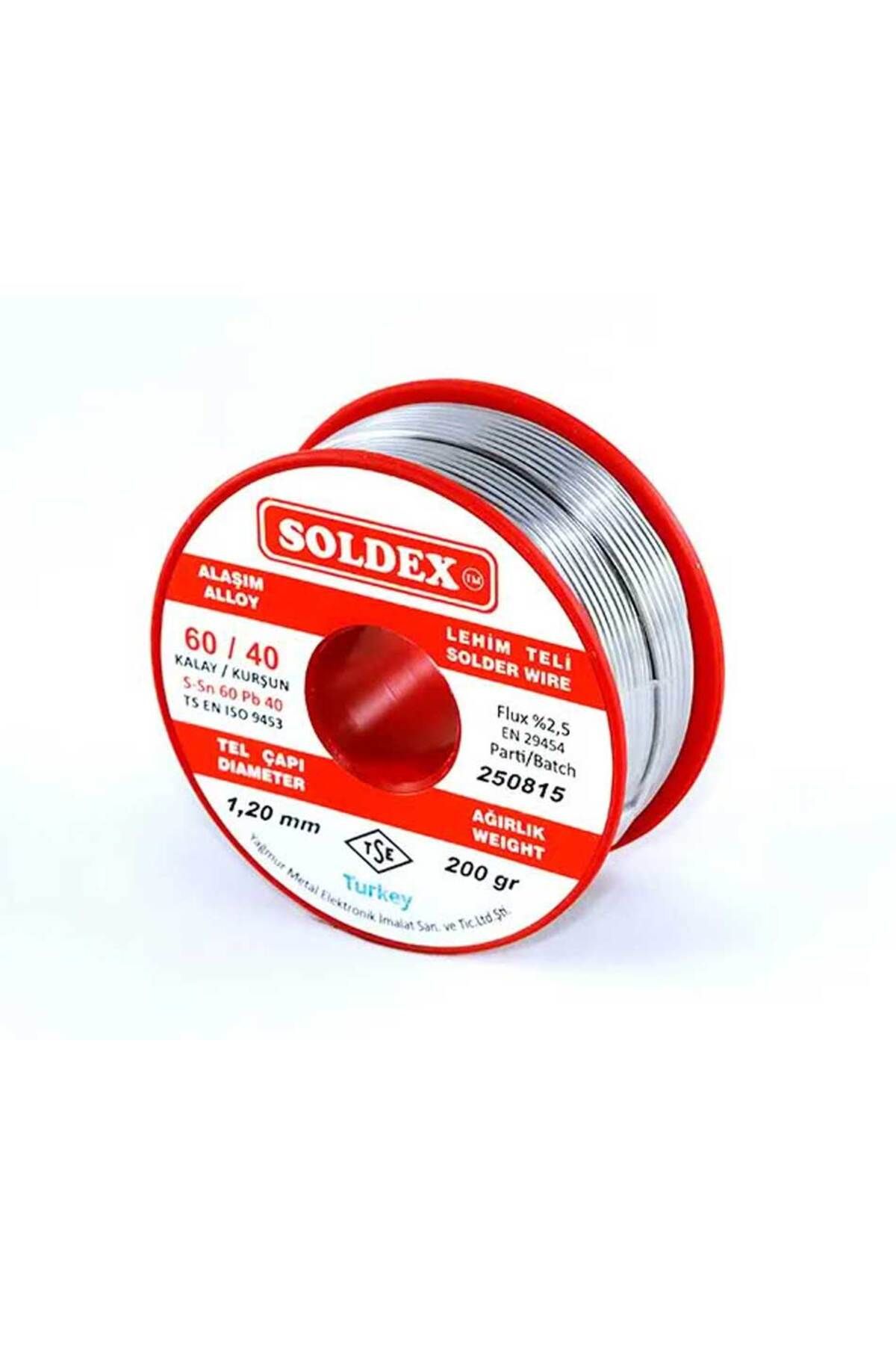 TYYLİ 60-40 Lehim Teli 200 Gr 1 mm - Sn:60 / Pb:40