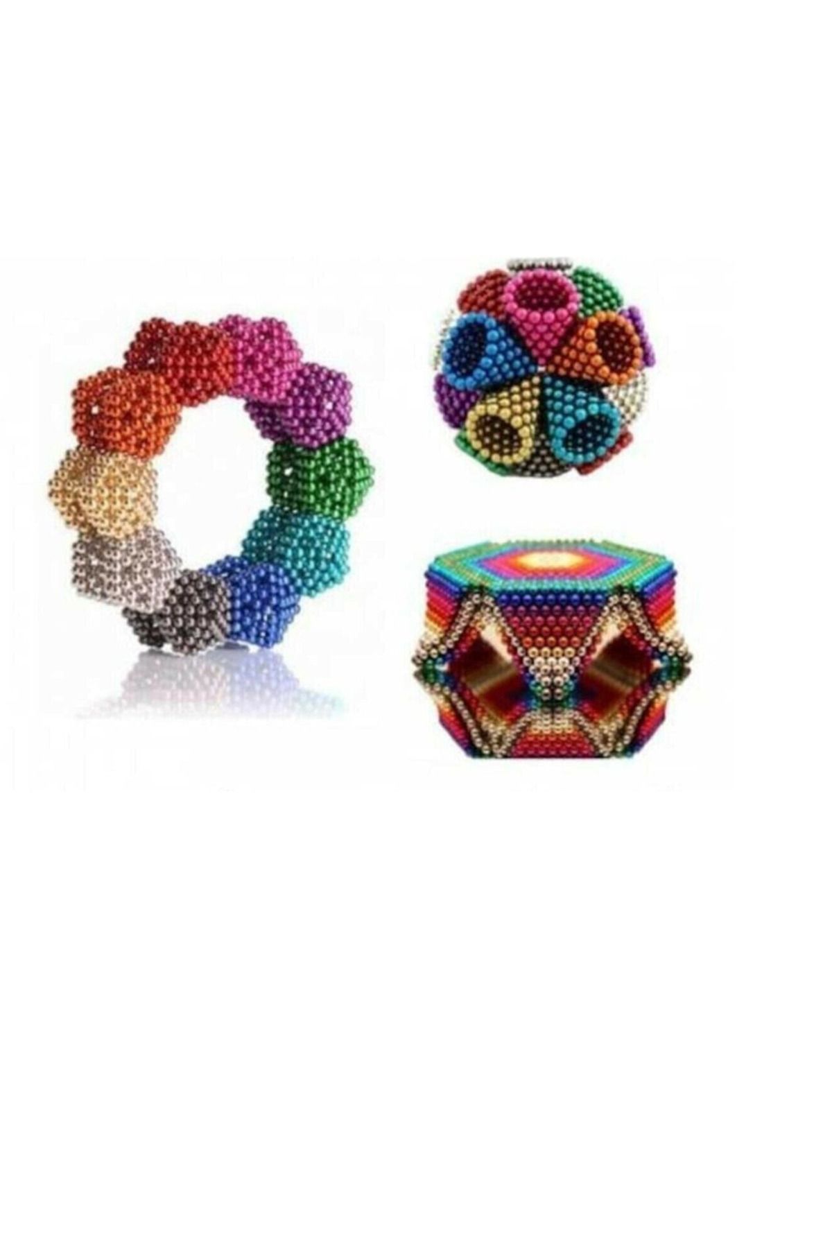 Armasse Boncuk Mıknatıs 216 Adet 5mm Mıknatıslı Neo Cube Gümüş Neo Karışık