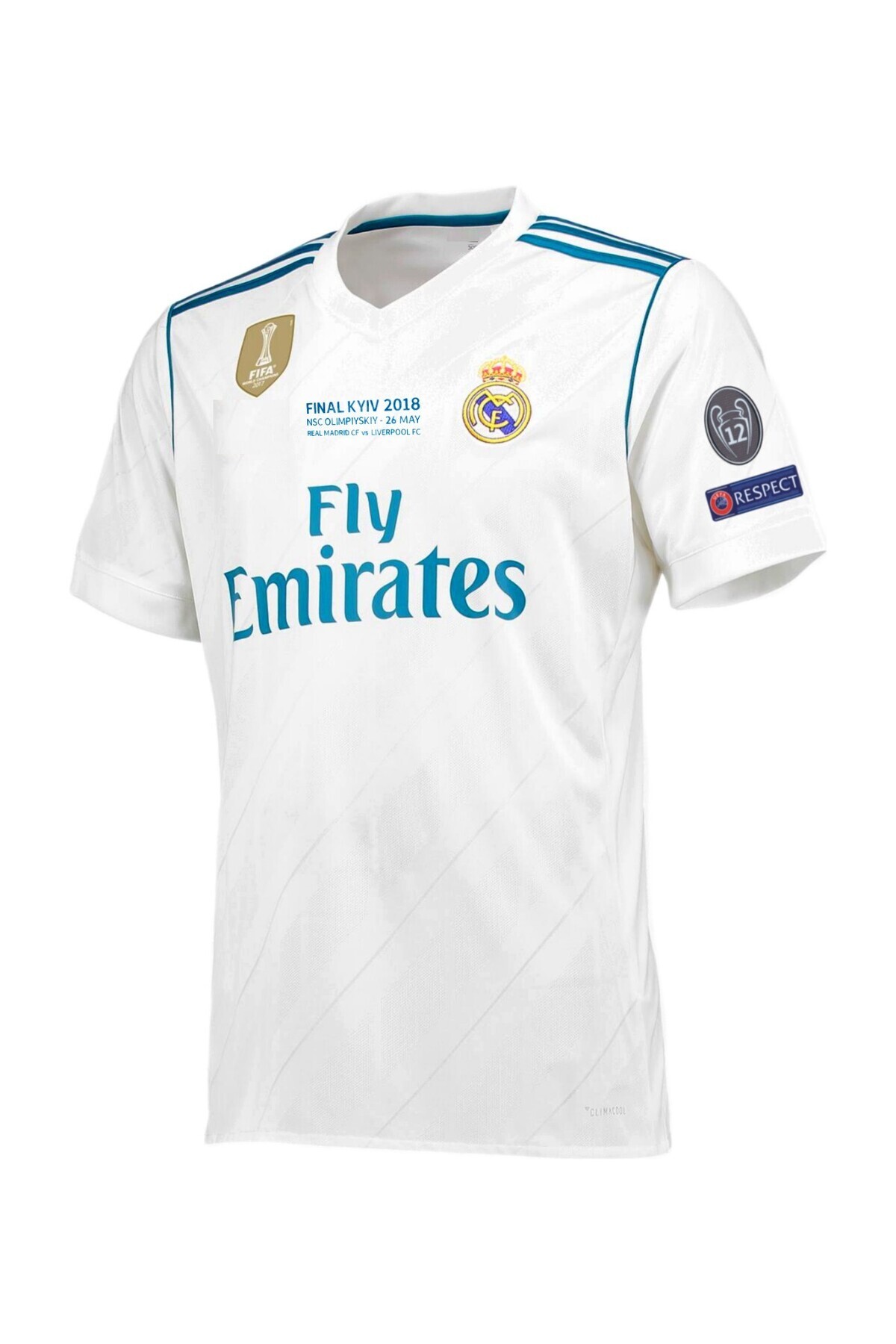 Atlas Global-Real-Madrid Ramos New Season 2024/2025 White Home Soccer Jersey 4 Pieces 3