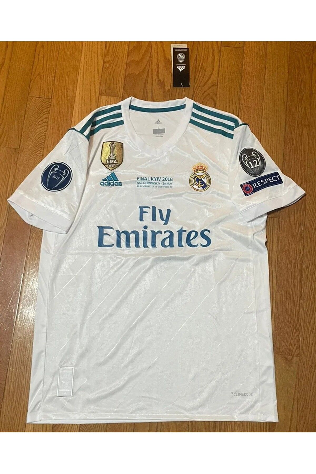 Atlas Global-Real-Madrid Ramos New Season 2024/2025 White Home Soccer Jersey 4 Pieces 4