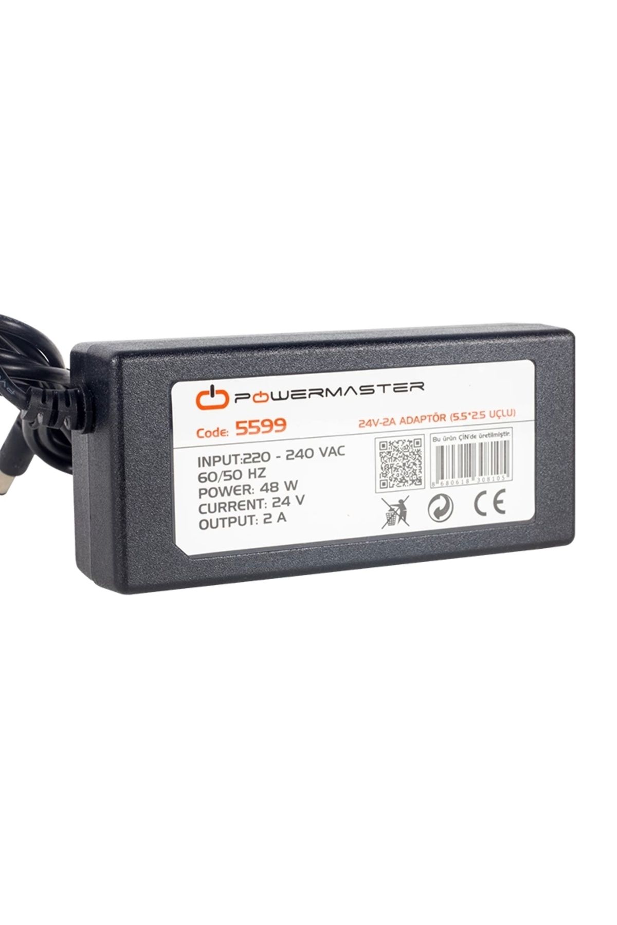 Miravm 24 Volt - 2 Amper 5.5*2.5 Uçlu Plastik Kasa Masaüstü Adaptör (4172)