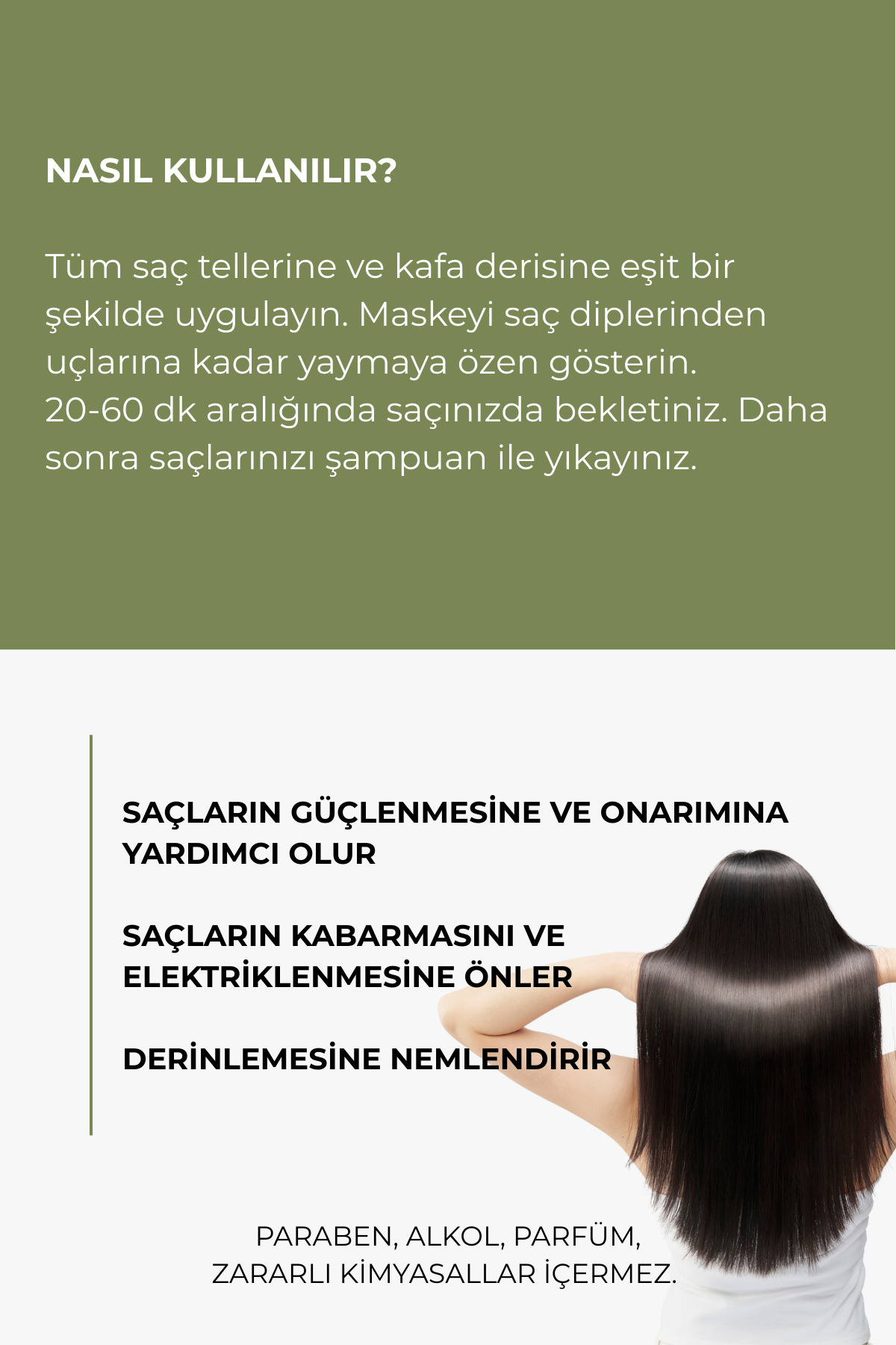 Saç Bakım Maskesi 250 ml Biberiye, Biotin, Keratin İçeren Formül Yıpranmış ve Hasar Görmüş Saçlar — SBM — تصویر 4 از 4
