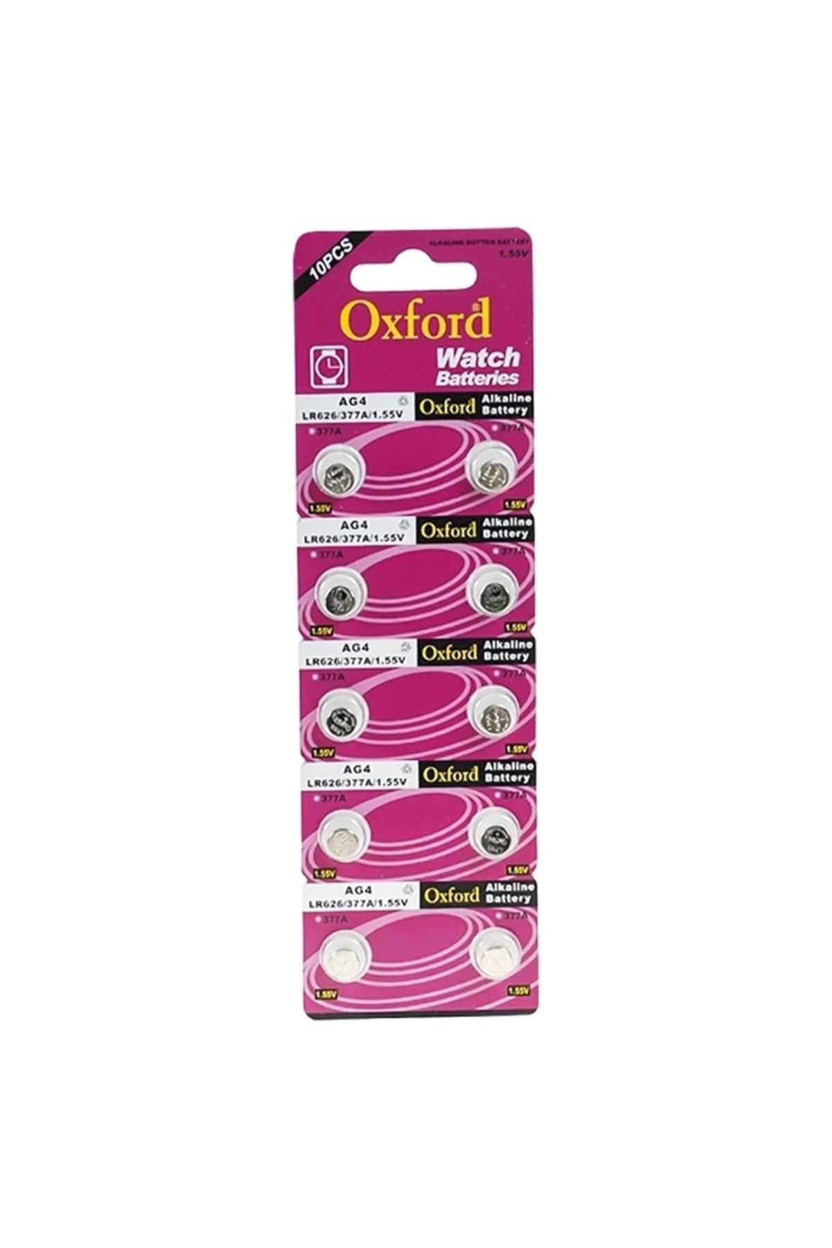 Miravm Oxford Ag4-377 Lr626 Alkalin Saat Pili 10lu Paket (4172)