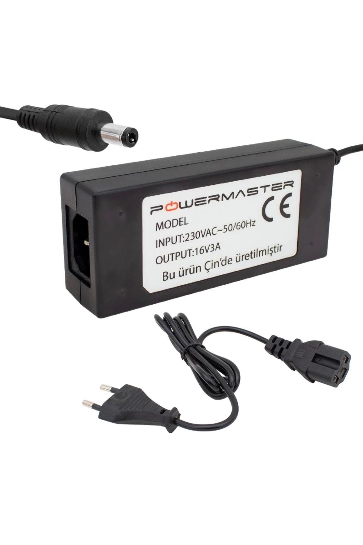 Miravm 16 Volt 3 Amper Plastik Kasa Masaüstü Santral Adaptörü 5.5*2.5 Uçlu (4172)