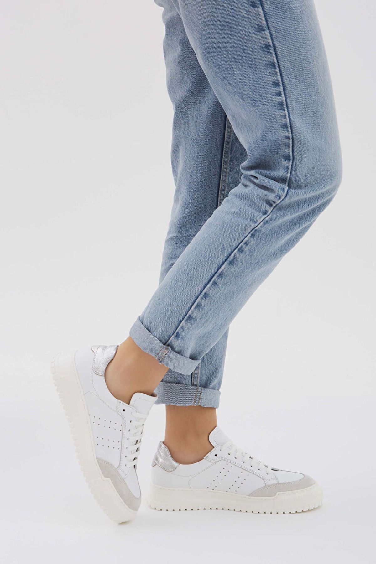 Tanca Tamer Tanca Kadın Hakiki Deri Beyaz Sneakers & Spor Ayakkabı