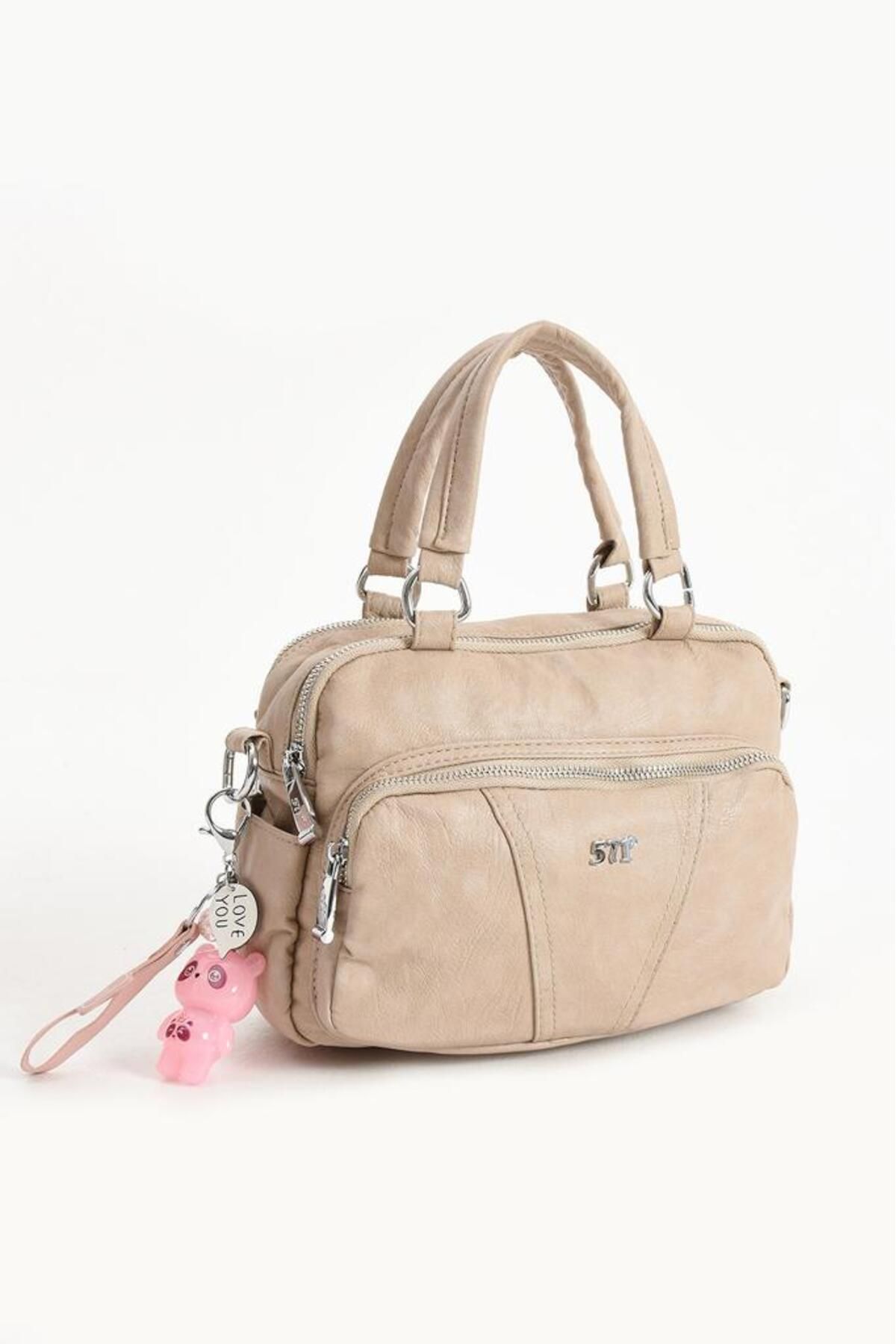 Baginn-Women's Vegan Leather Handbag 33*25 cm Lighted Accessory Y.S.Leather 4