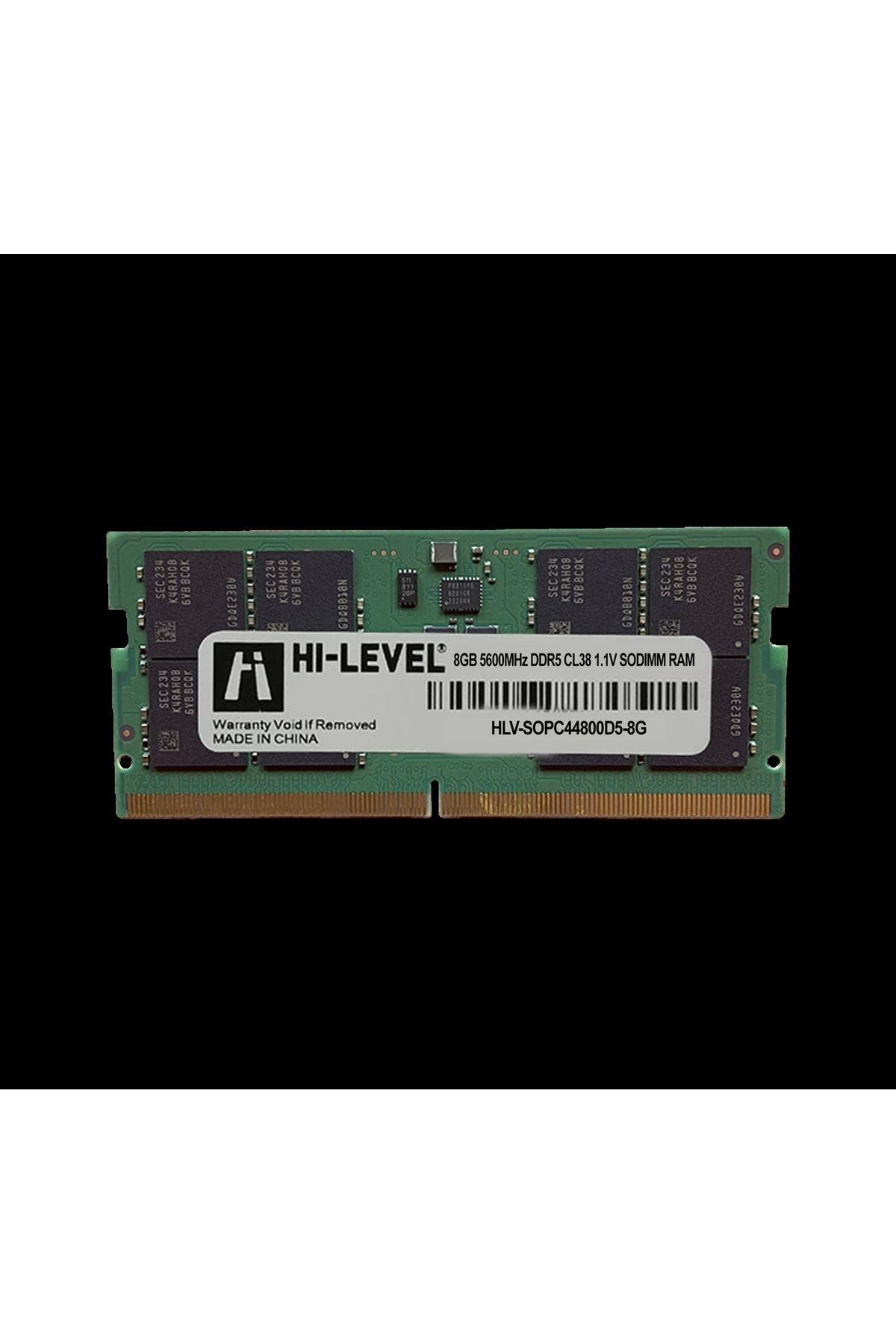 Hi-Level-8GB DDR5 5600Mhz SODIMM 1.1V HLV-SOPC44800D5-8G 1