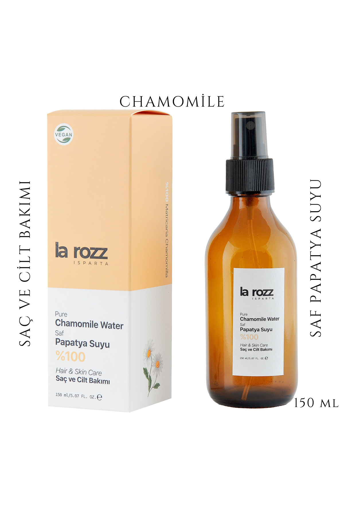 Papatya Suyu %100 Saf ve Doğal Yüz ve Saç Toniği 150 ml — LRZ00008