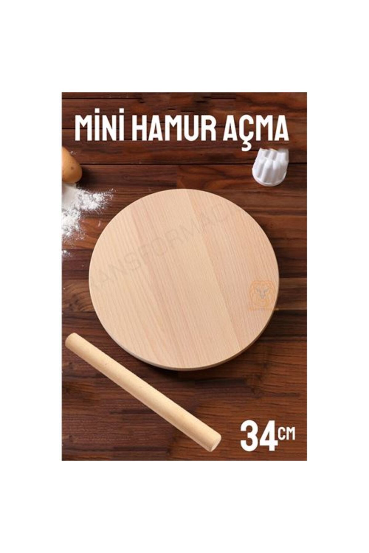 TYYLİ 34 Cm Merdaneli Hamur Açma Masası