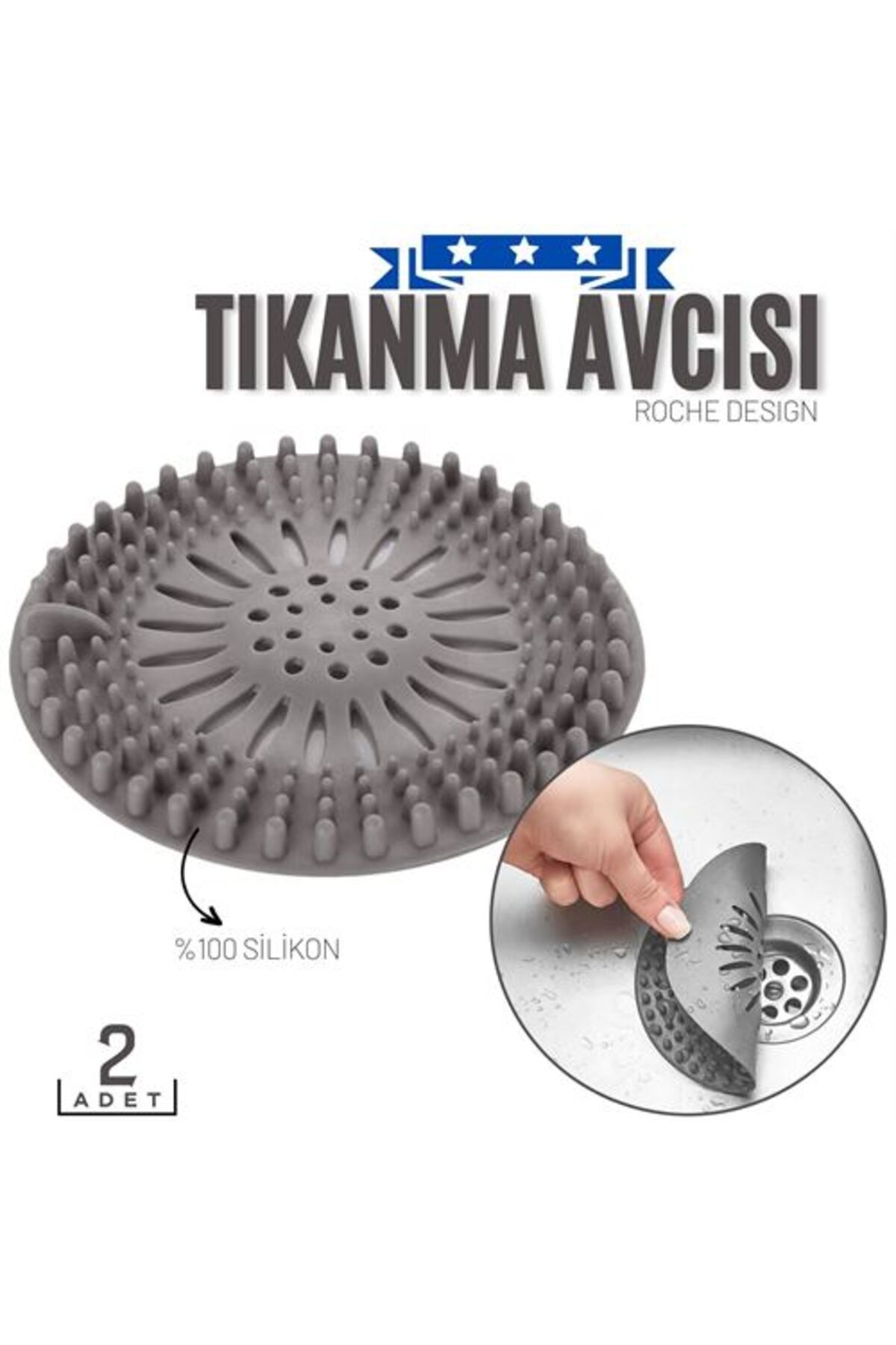 TYYLİ Lavabo Gideri Tıkanma Avcısı 2 ADET Roche Design