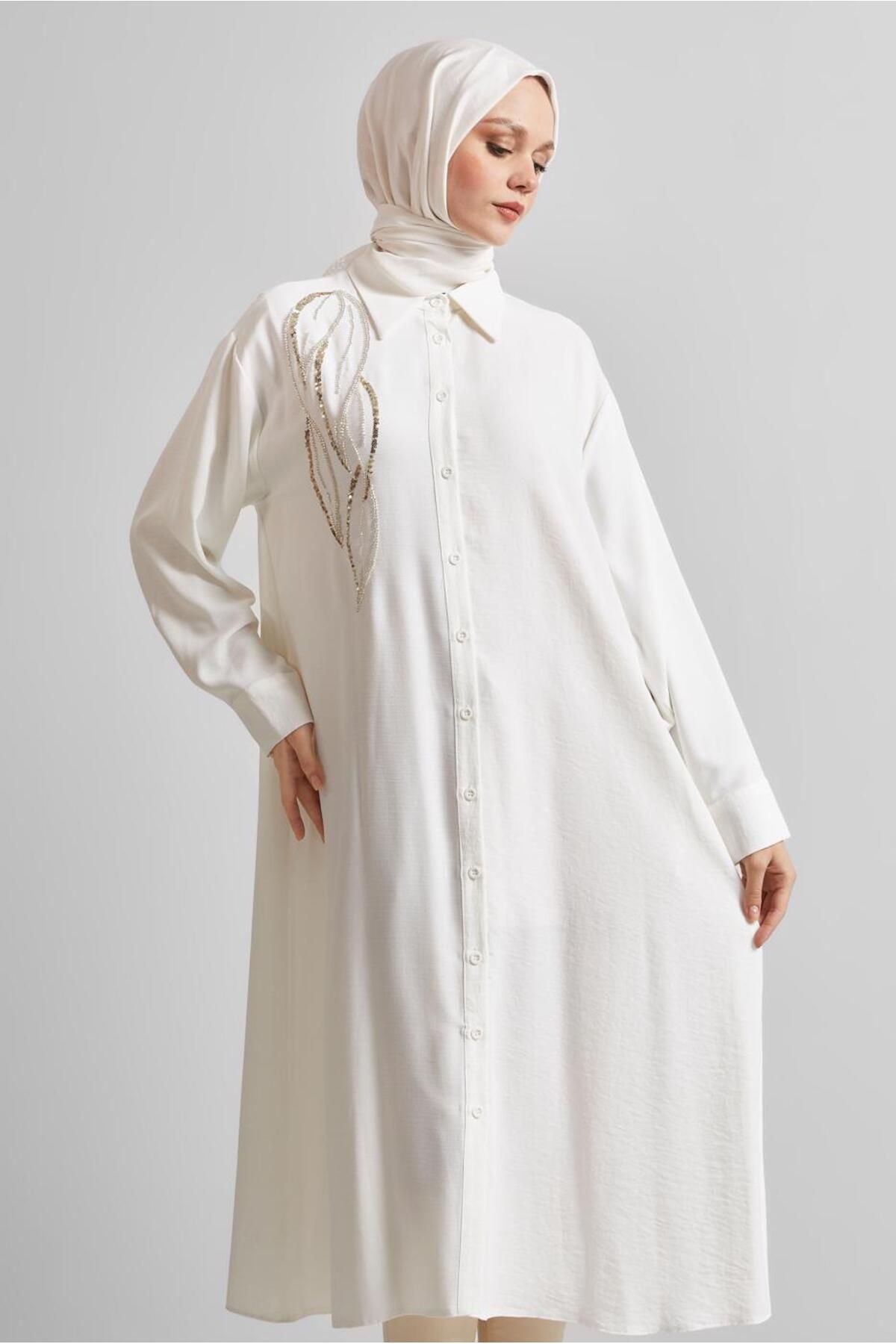 تونیک بلند مهره دوزی 44783 Alvina