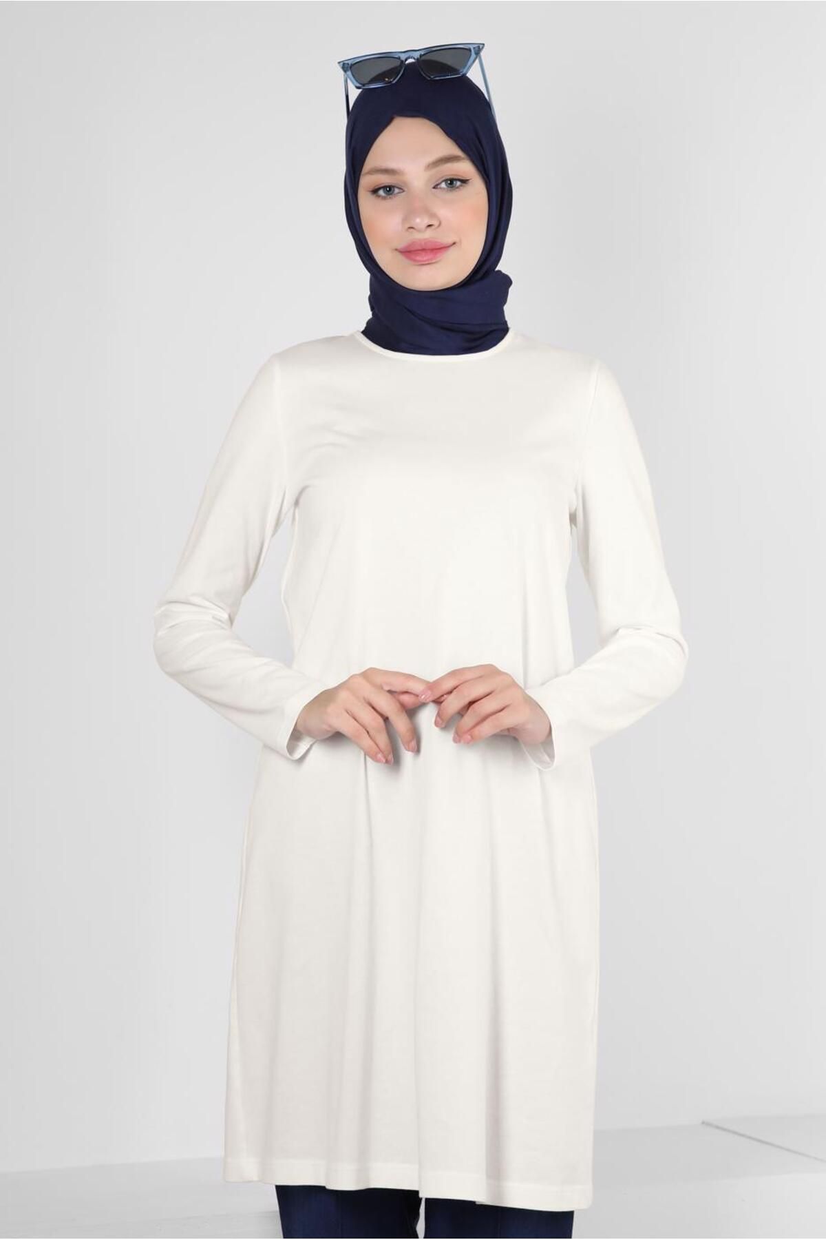 تونیک ساده گردن خدمه 43942 Alvina