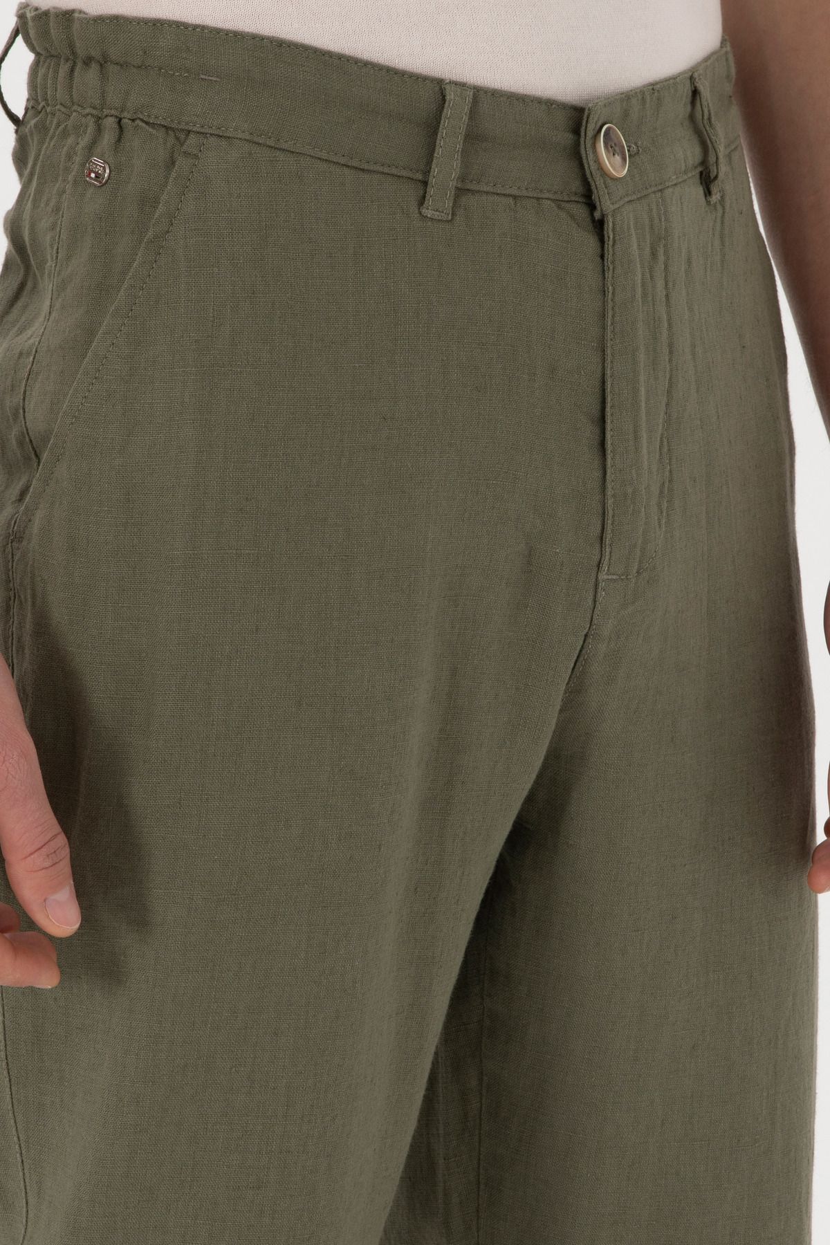 U.S. Polo Assn.-Men's Dark Khaki Canvas Trousers 50300193-Vr111 5