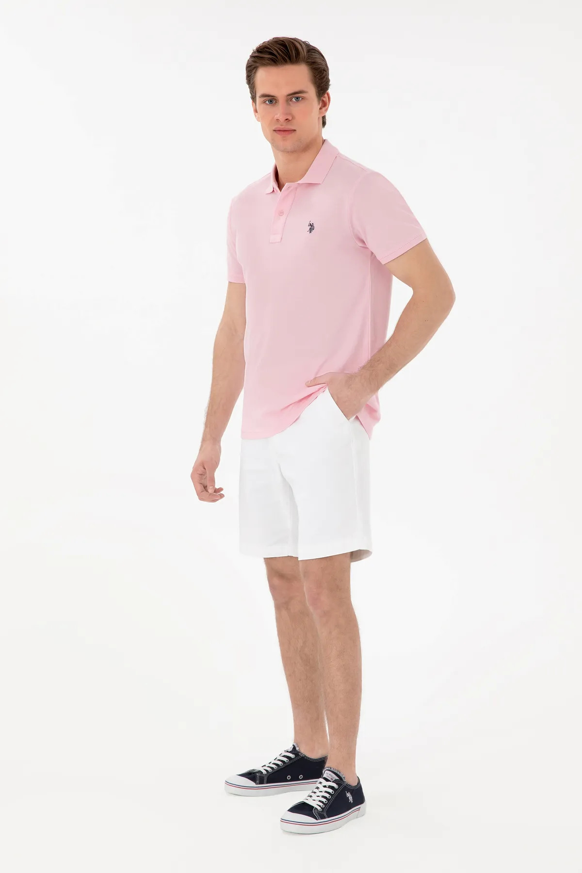 پولوشرت مردانه یقه پلو | یو اس پولو U.S. Polo Assn. E129GY105881 TR - تصویر 3