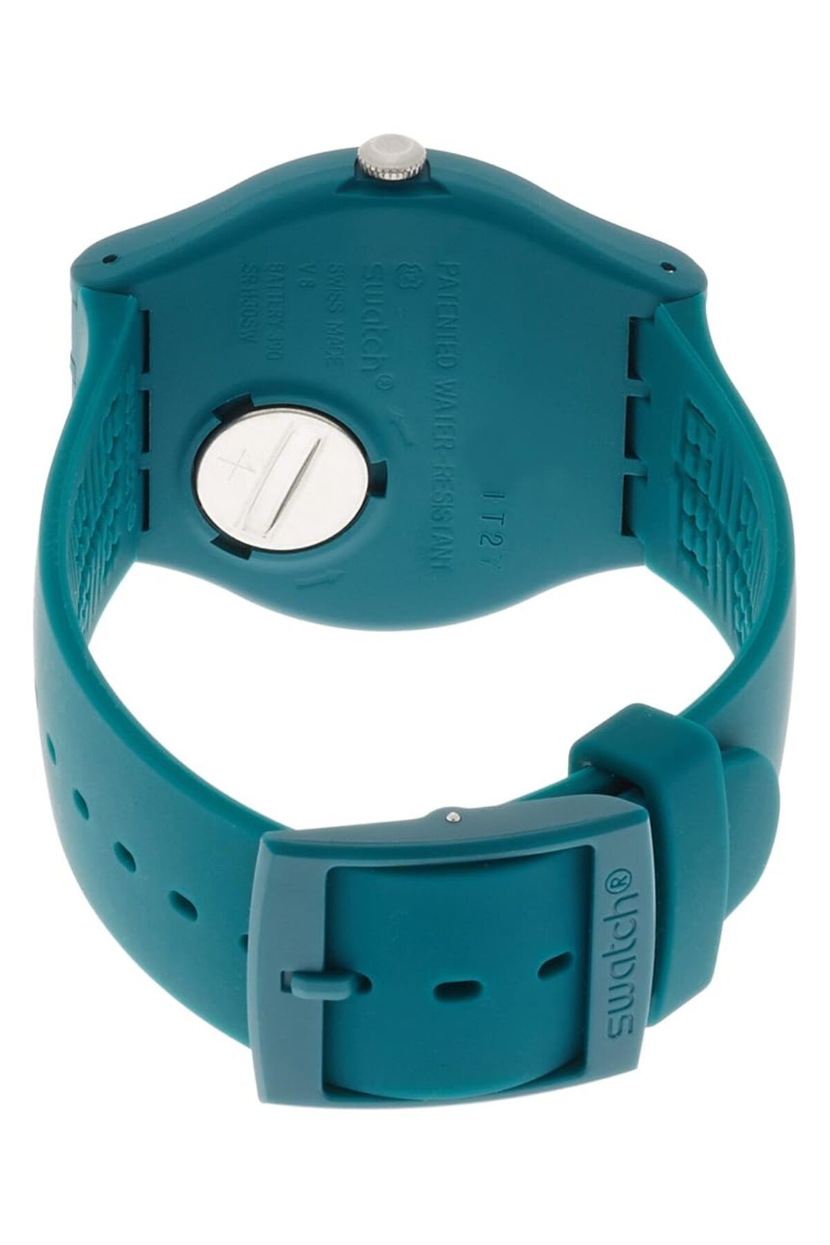 Generic-Swatch Unisex Suon114 Computerion Analog Display Quartz Green Watch 2