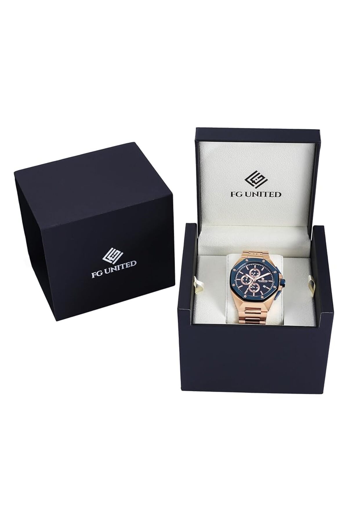 Generic-Fg United Primo Men Chronograph Stainless Steel Watch – Fg9008 6