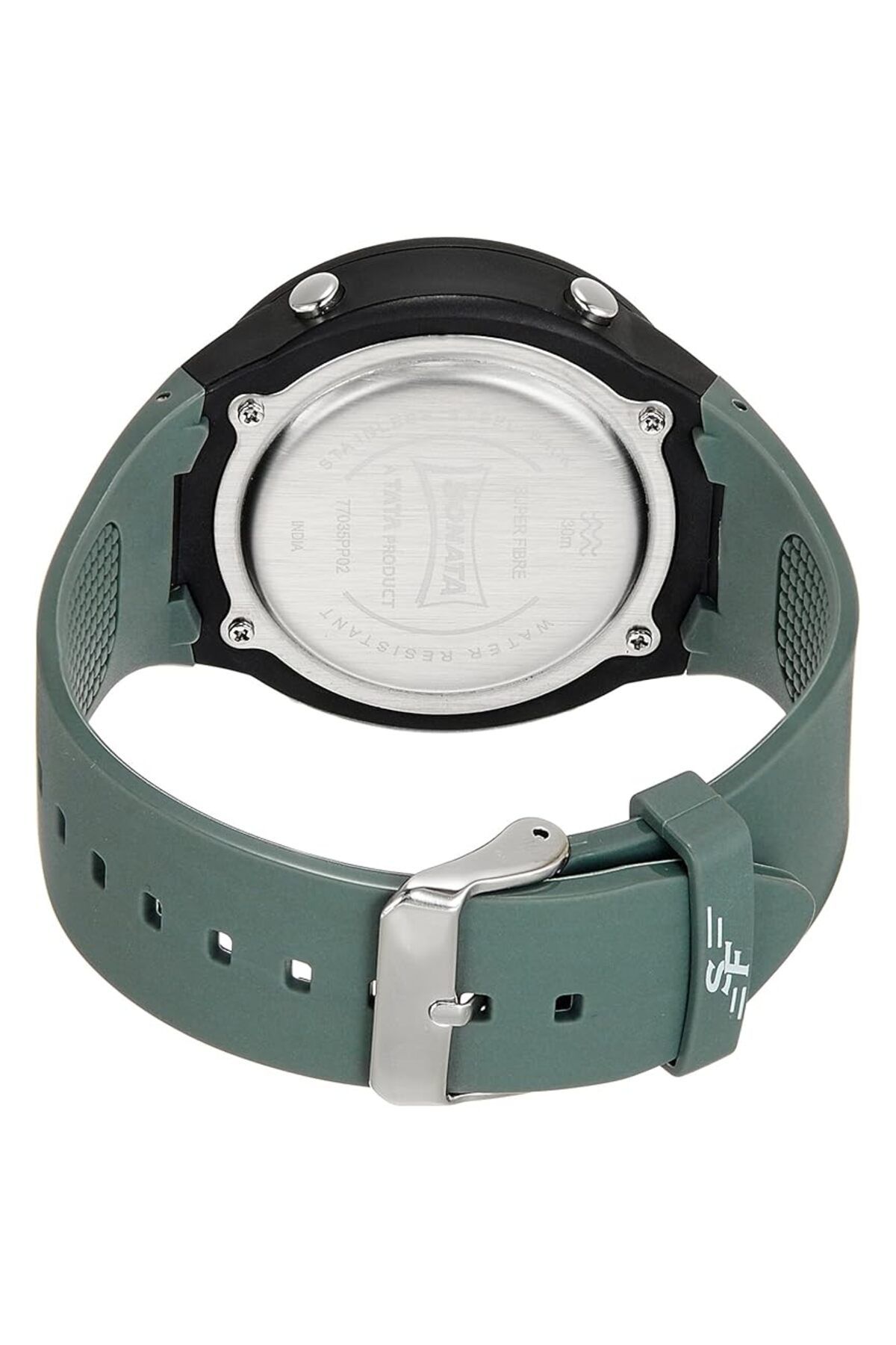 Generic-Sonata Black Dial Digital Watch For Men 77035Pp02 2